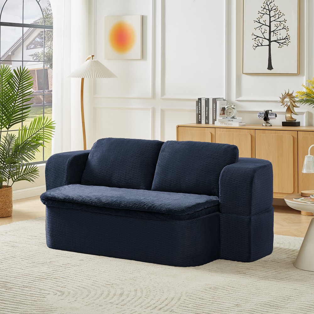 Convertible Sleeper Sofa Futon Couch Bed w/Cushion - Foam Futon