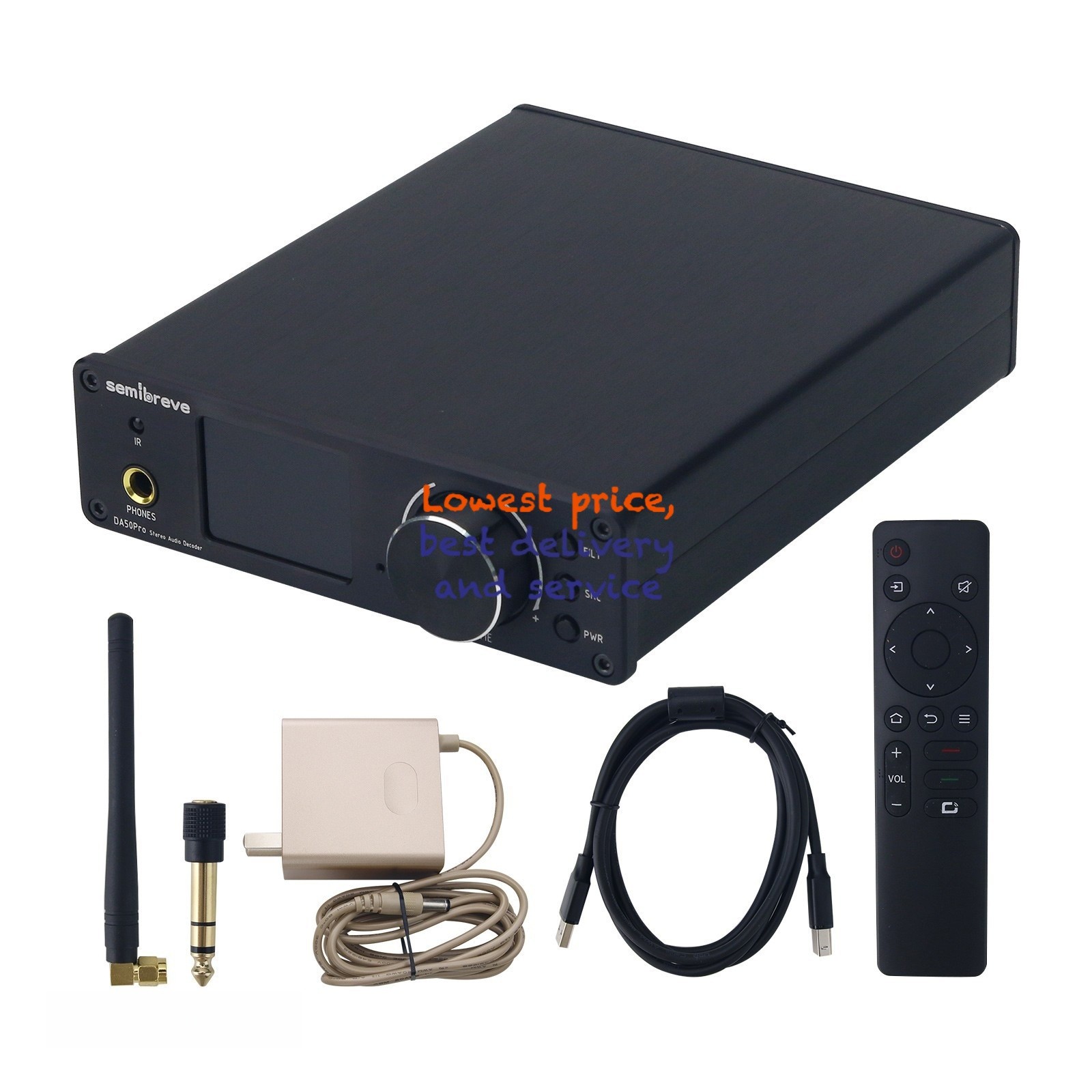 1PC Semibreve DA50Pro BT5.4 Stereo Audio Decoder Headphone Amp  for XMOS