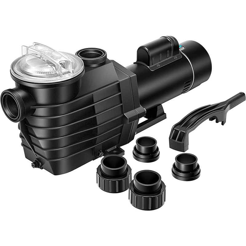 2.5HP Pool Pump Dual Voltage 115/230V 100GPM Self Priming In/Above Ground Pool