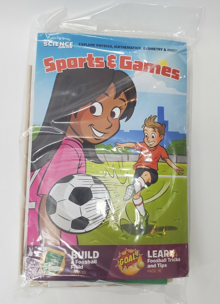 LITTLE PASSPORTS Junior Science  Sports & Games Build a Foosball Field Ages 5+