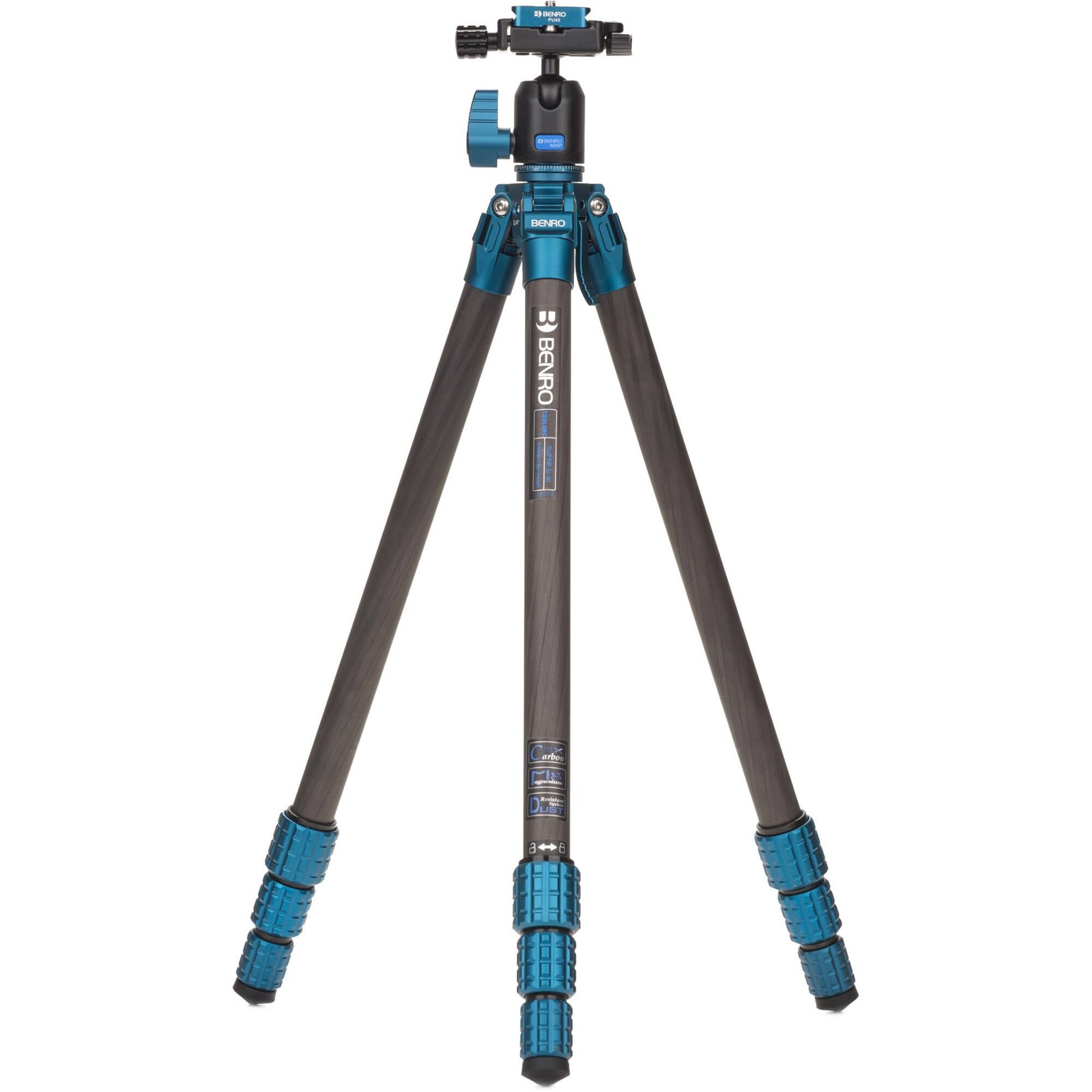 Benro Superslim Carbon-Fiber Tripod w/ N00P Ball Head – Ultra-Portable 4-Section
