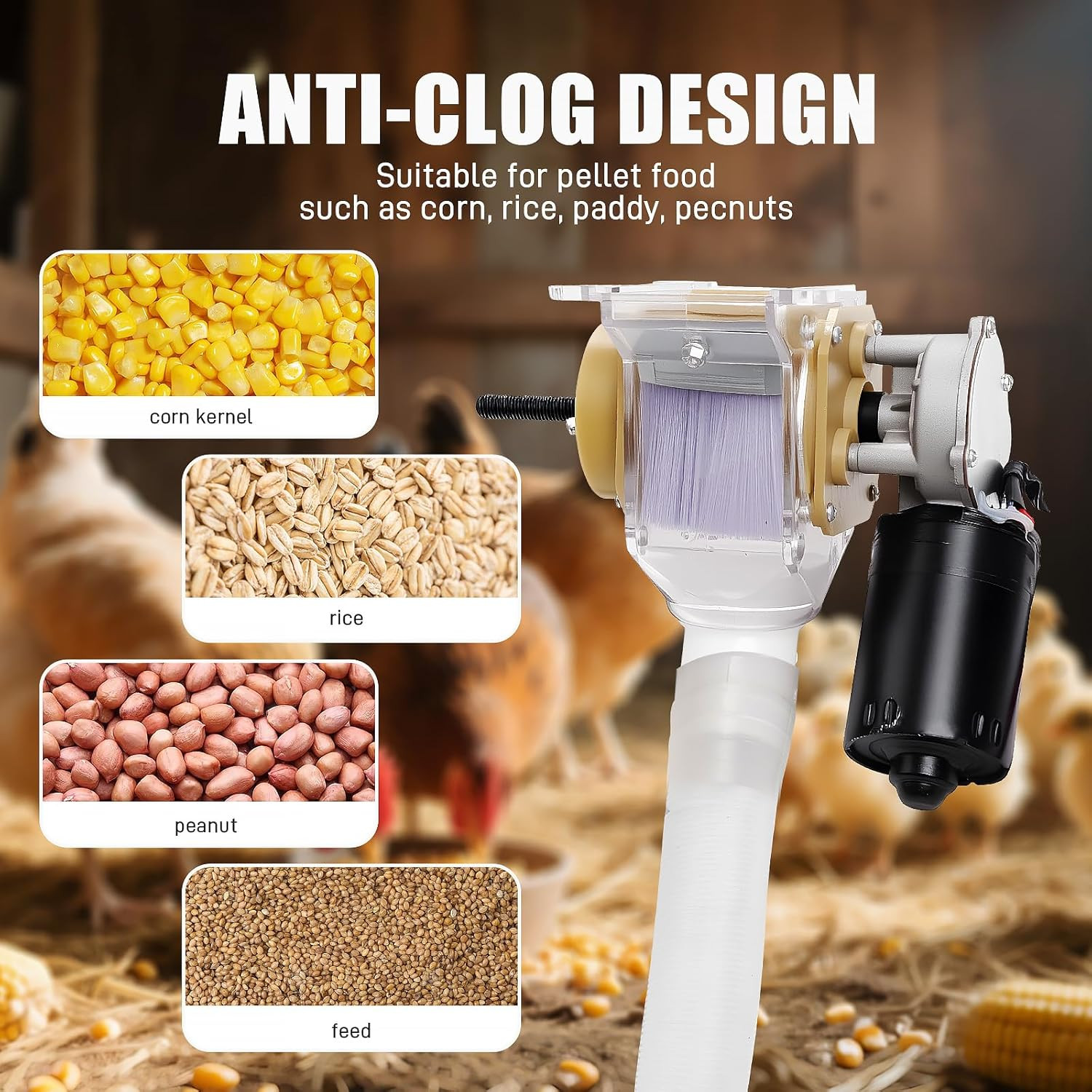 Automatic Poultry Feeder，16 Groups Automatic Chicken Feeder，Timed Feeder for Chi