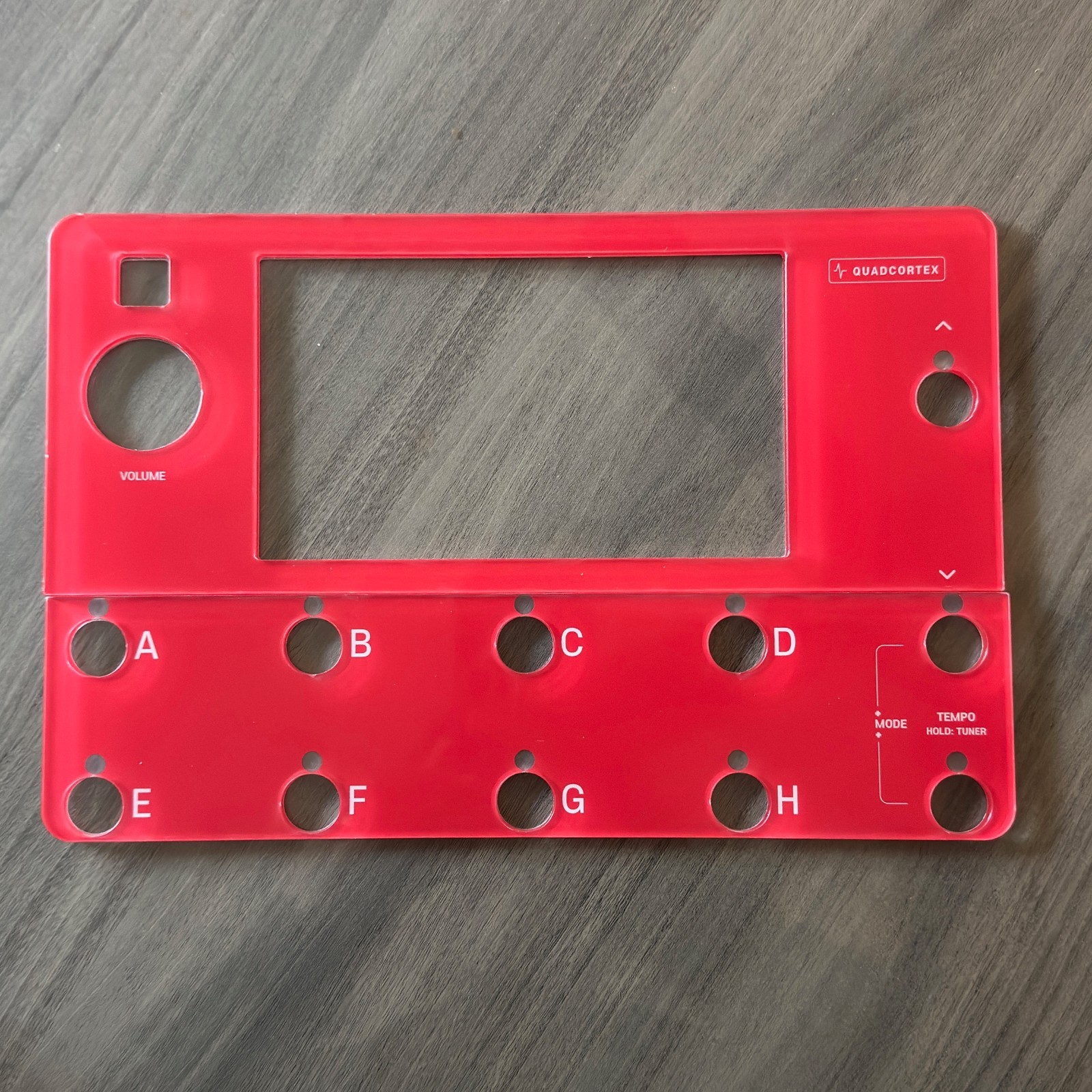 Neural DSP QUAD CORTEX Premium Acrylic Protective Cover Red