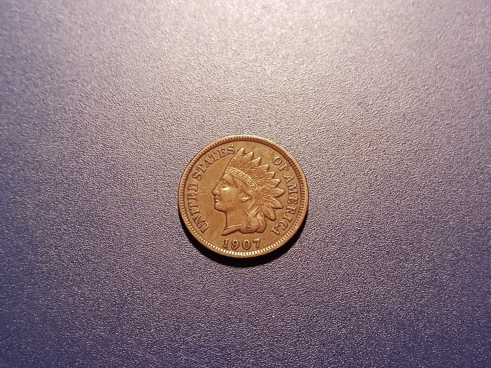 Nice  AU 1907 Indian Head Cent