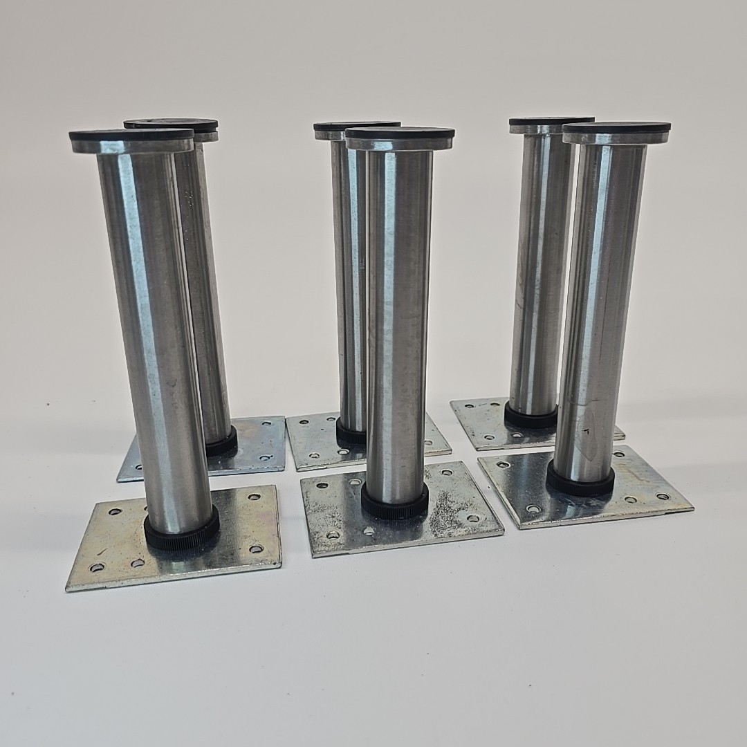 IKEA CAPITA 18612 Stainless Steel Legs Set 6-1/4" Warnhammar Lot Of 6 Risers
