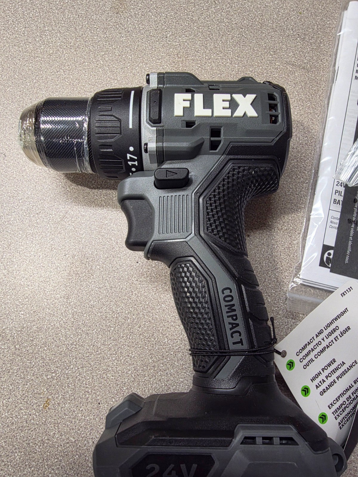 FLEX 24V Compact Drill Driver FX1131 Brushless Tool Only NEW