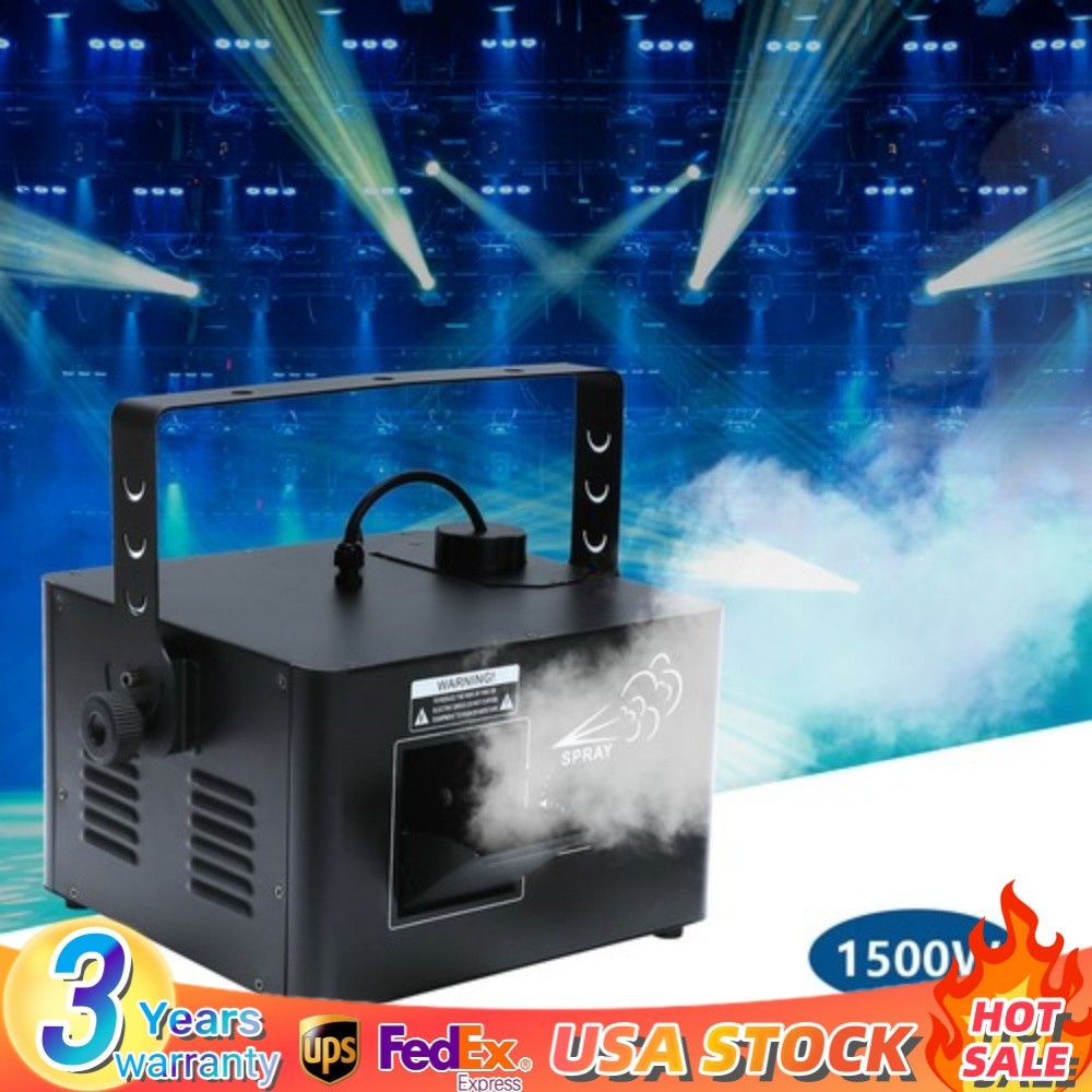 1500W DMX Low Profile Hazer Haze Smoke Fog Machine Theater DJ Stage Effect w/ RC