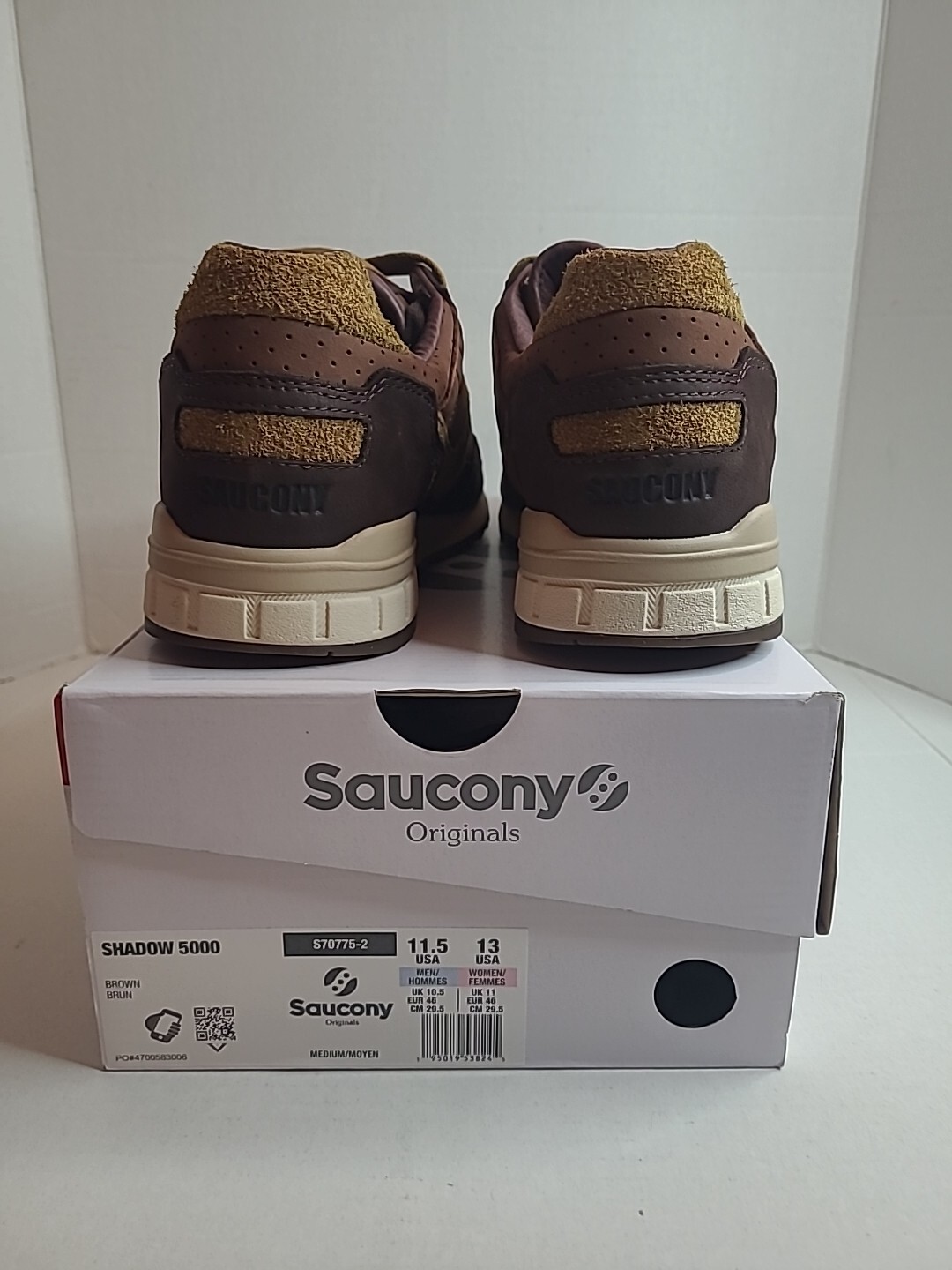 NEW Saucony Originals Shadow 5000 Espresso Coffee Pack Men's Shoes S70775-2