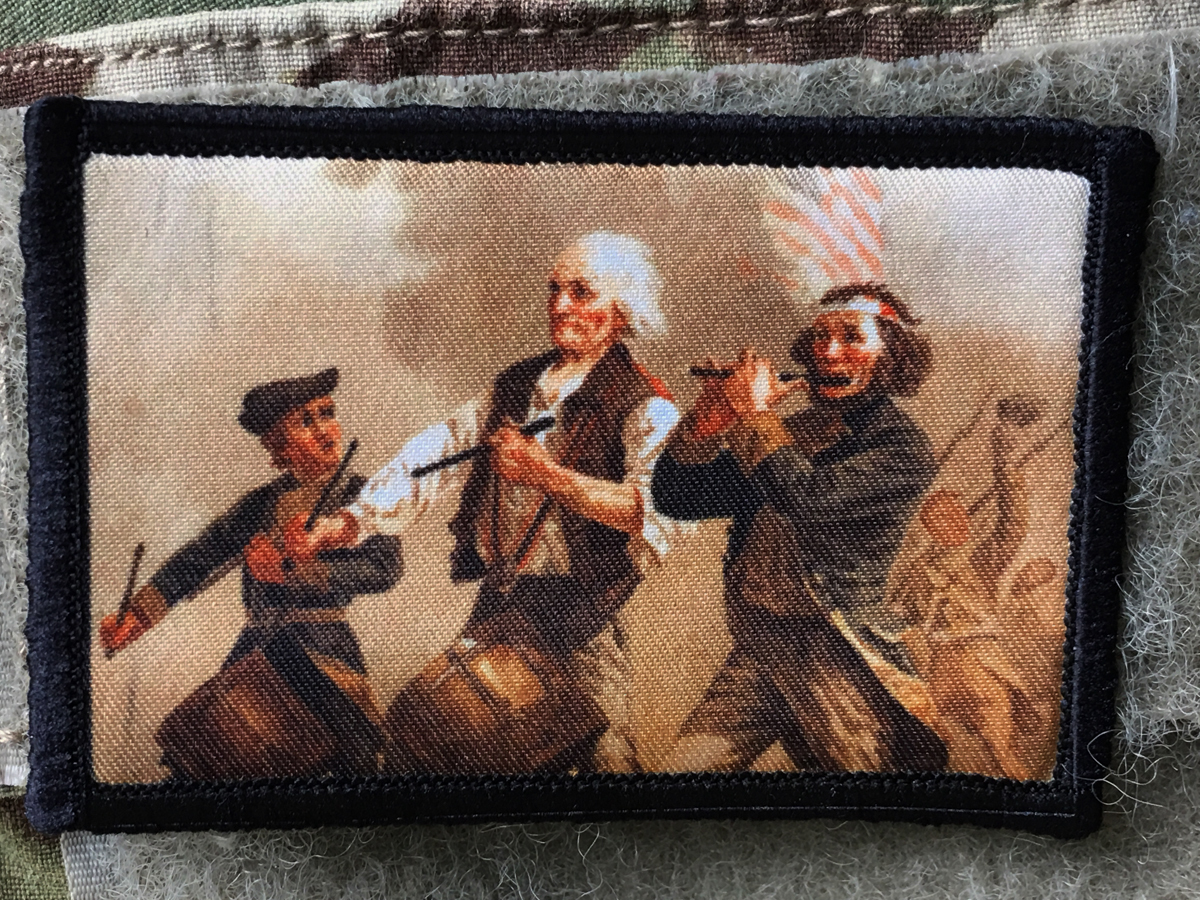 Subdued USA Flag Wolverines Morale Patch Tactical ARMY Hook Military Red Dawn
