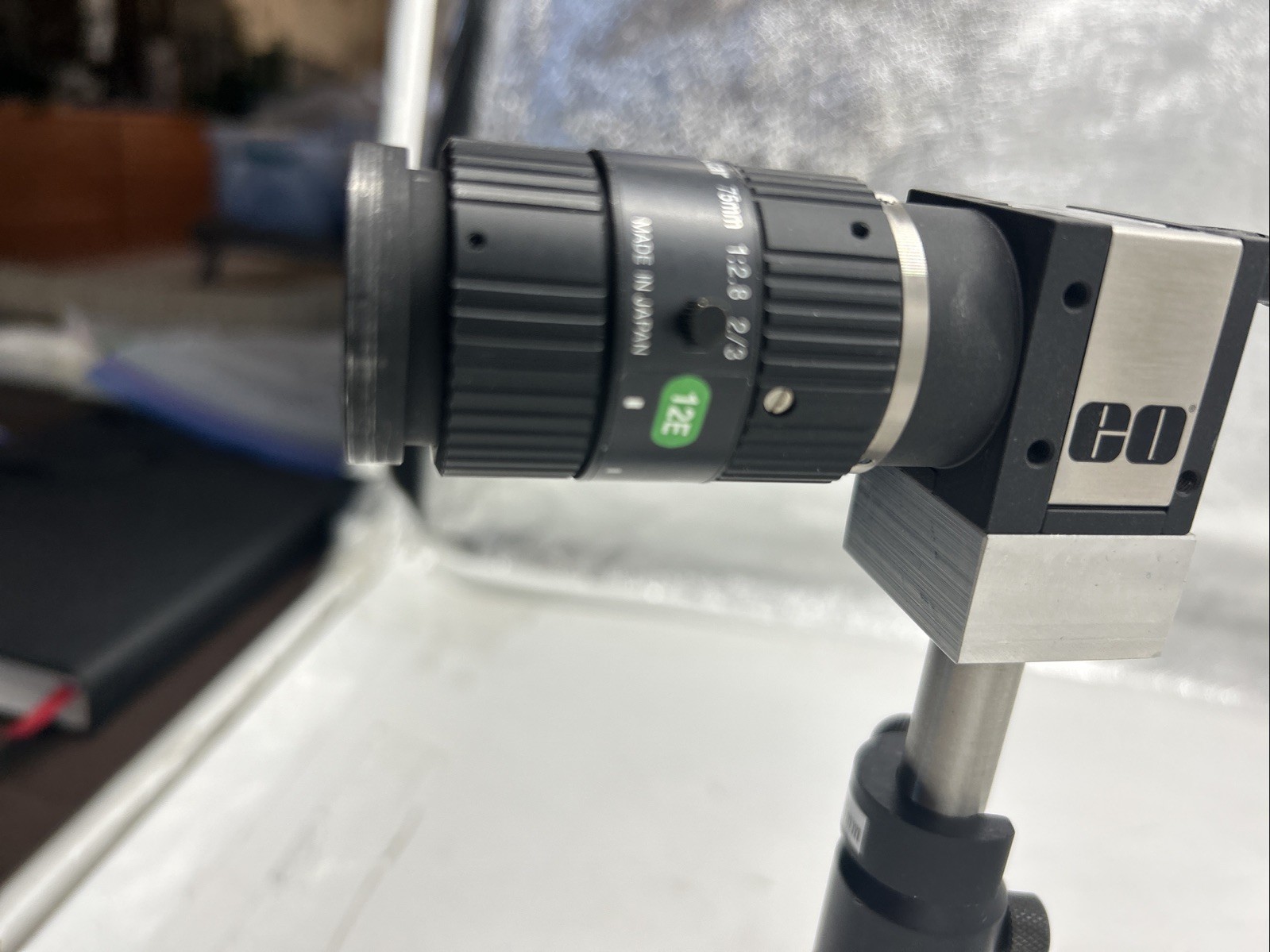 Edmund Optics EO-1312M MONO USB3.0 Camera w/ Computar 75mm telescoping lens