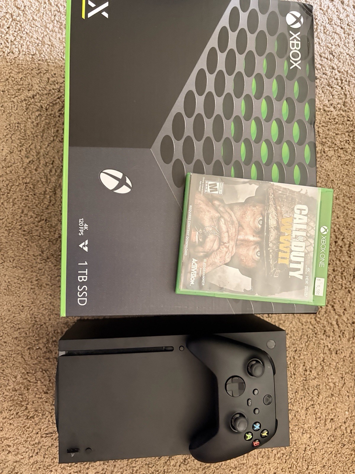 Microsoft Xbox Series X Console Bundle with Controller and Game