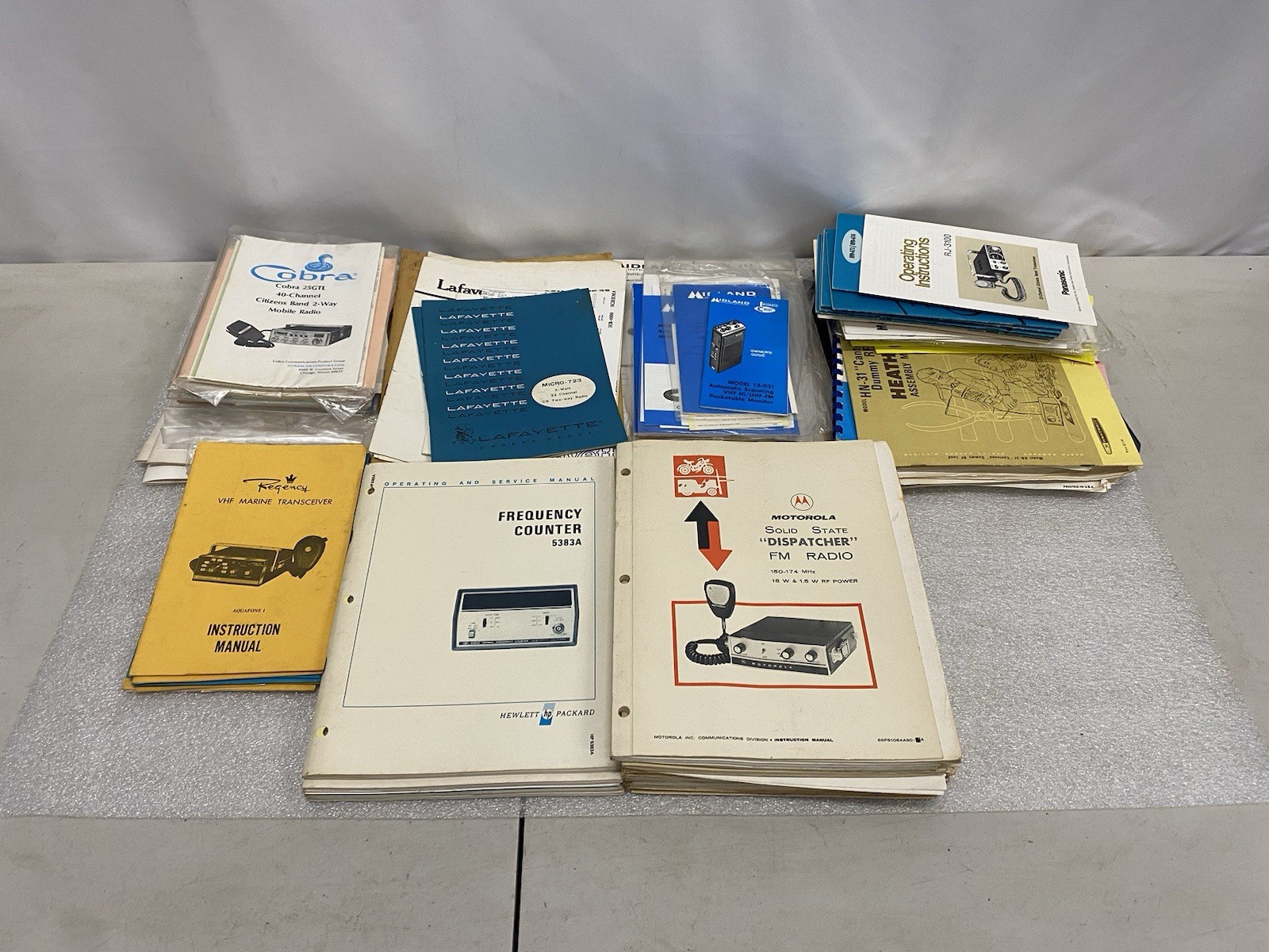 Vintage CB Ham Radio Owner Instruction Manuals Cobra Motorola HP HealthKit OEM