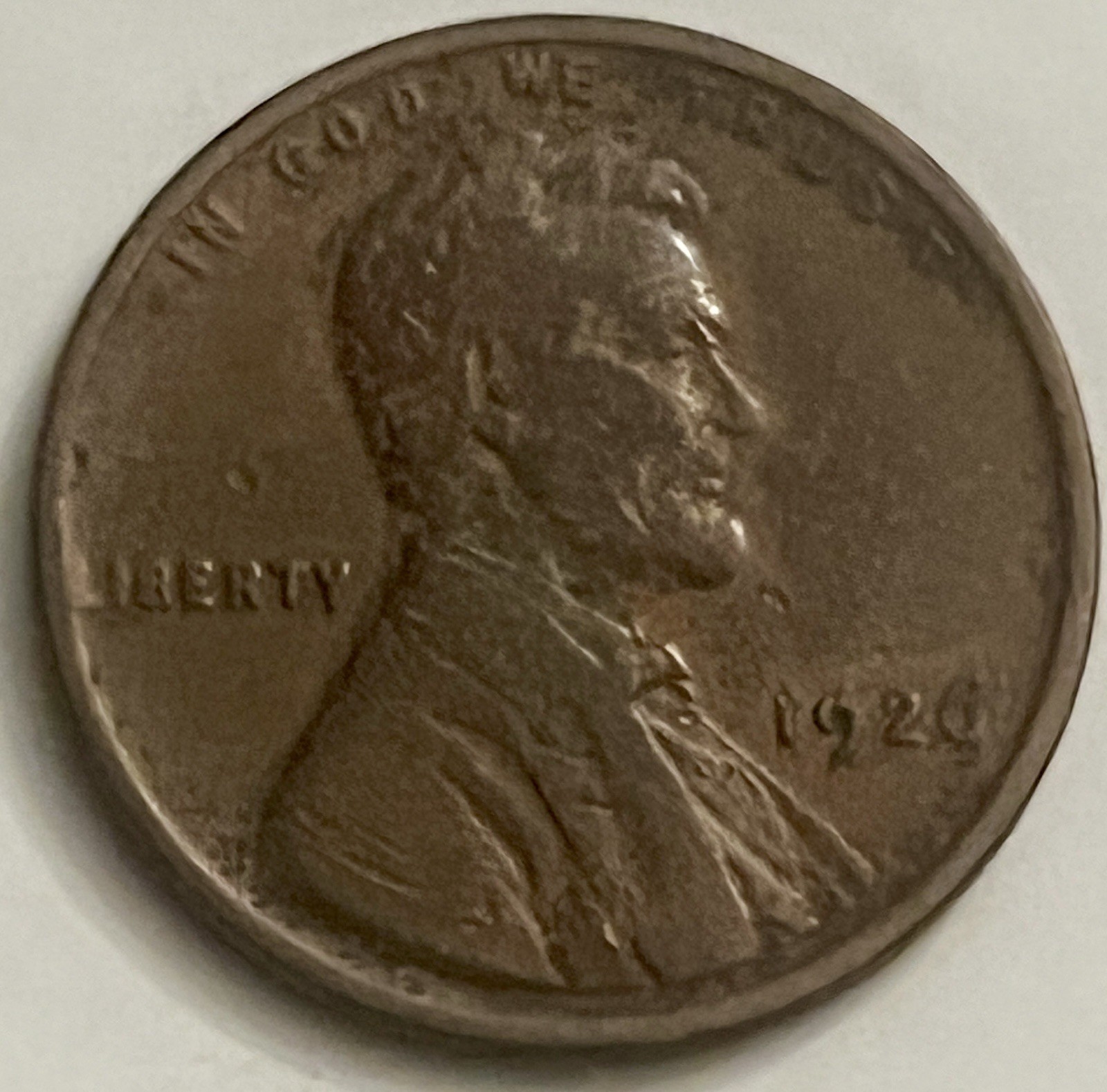 1926 Philadelphia Lincoln Wheat Cent Heavily Worn Circulated BN1955
