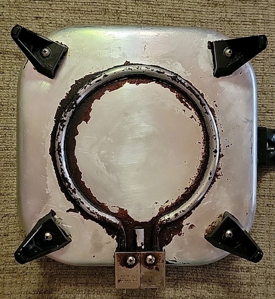 Vintage Sunbeam Controlled Heat Automatic Fry Pan With Cord & Manual - Working