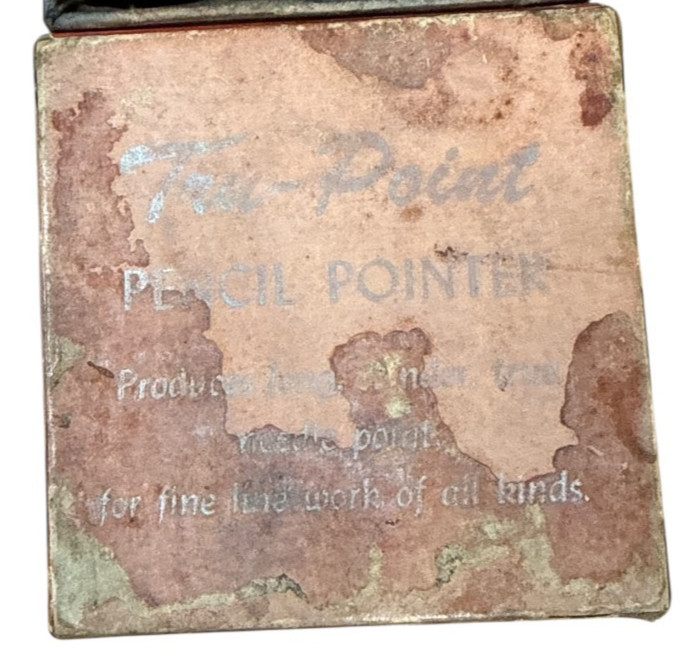 Vintage Tru-Point Pencil Pointer Lead Pencil Sharpener W/ Original Box