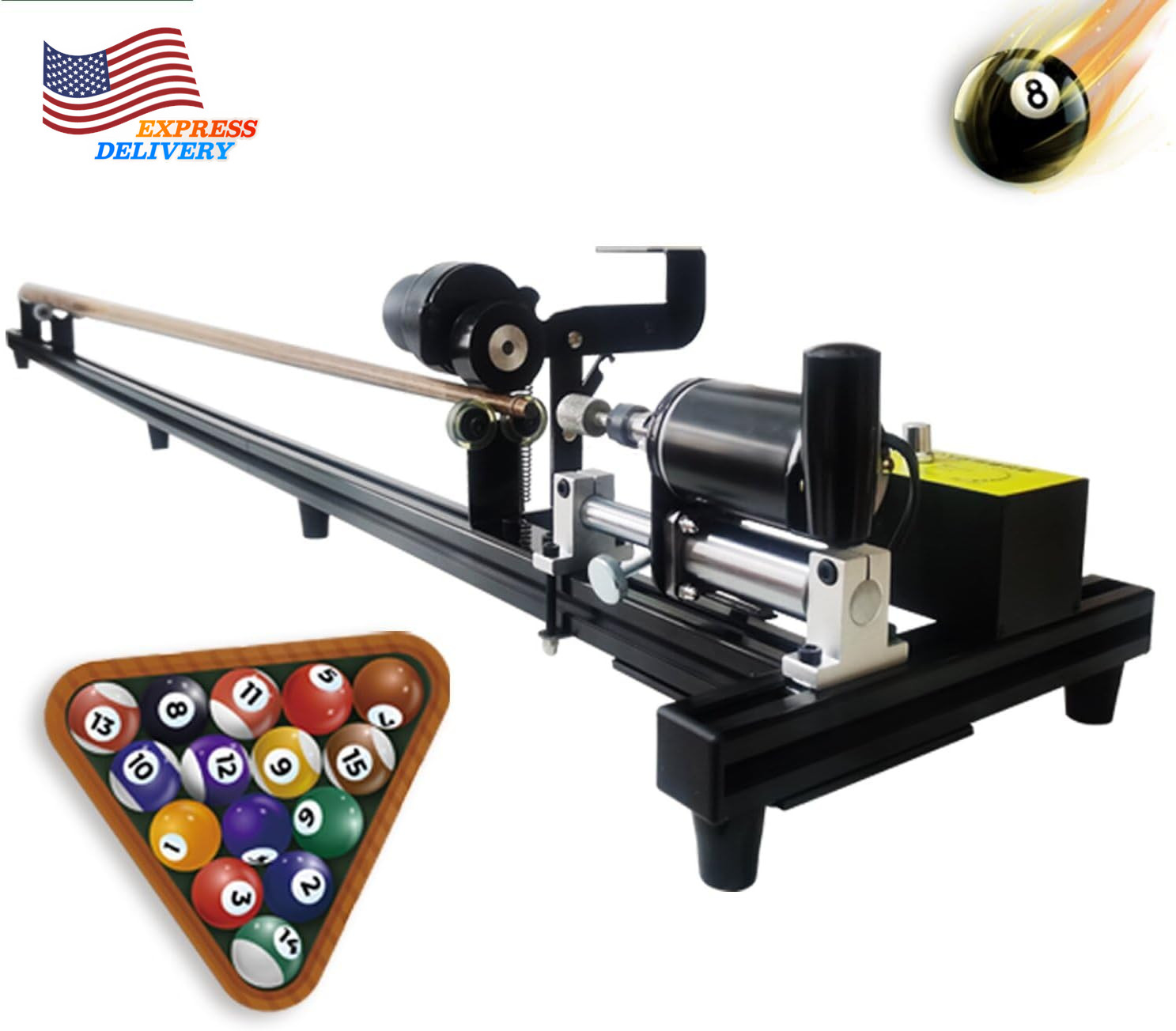 Pool Cue Lathe Players Pool Cue Repair Kit 7 in 1 Billiard Cue Stick Repairer US