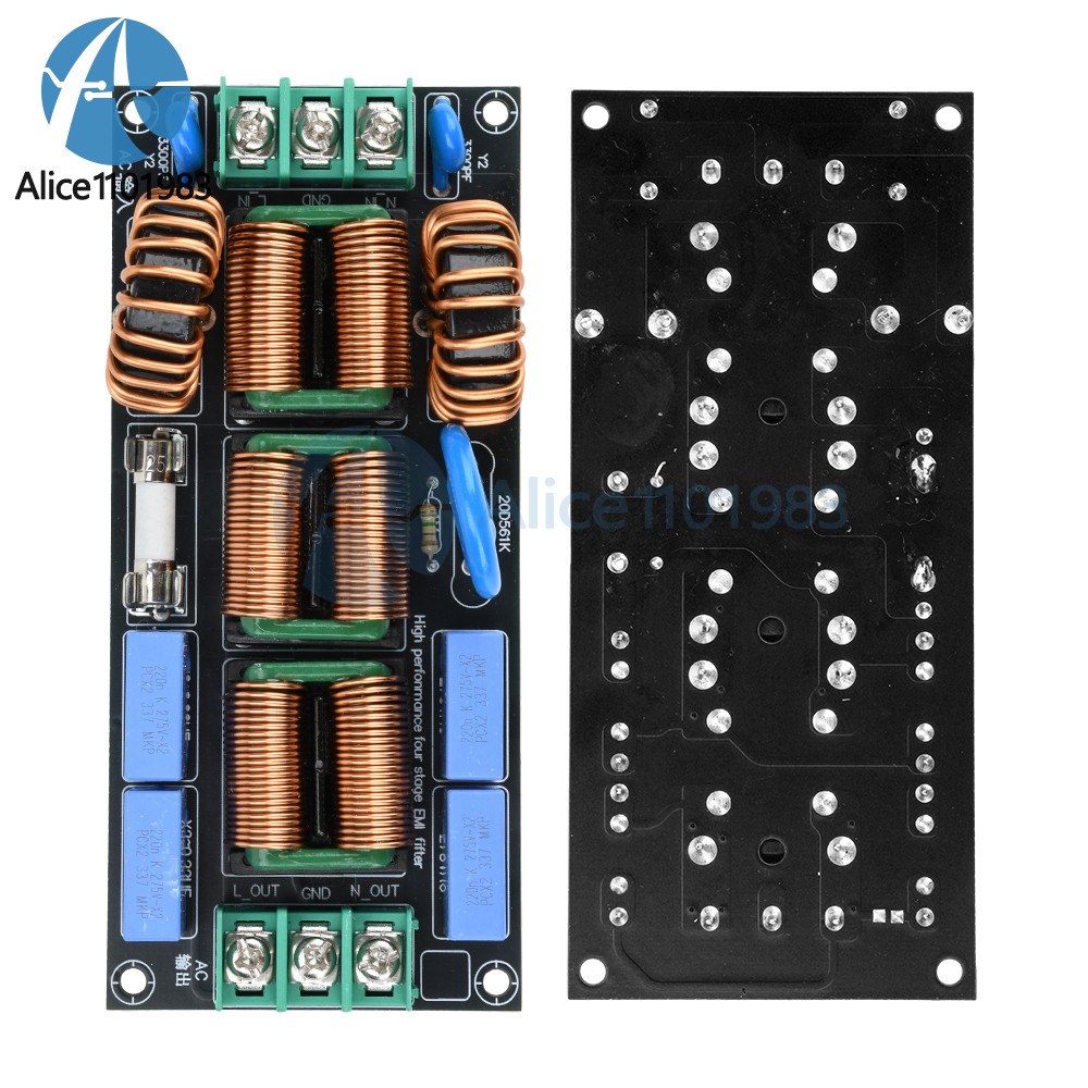 AC110-250V 4level Audio Power Supply EMI Electromagnetic Interference filter 16A