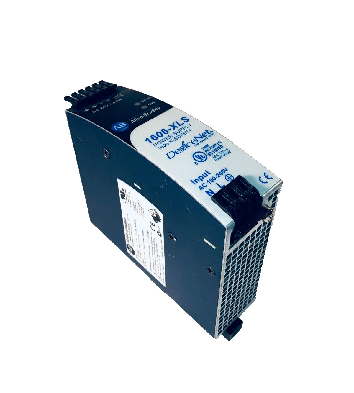 ALLEN BRADLEY 1606-XLSDNET4 DEVICENET POWER SUPPLY 3.8 AMP 100-240V 24VDC