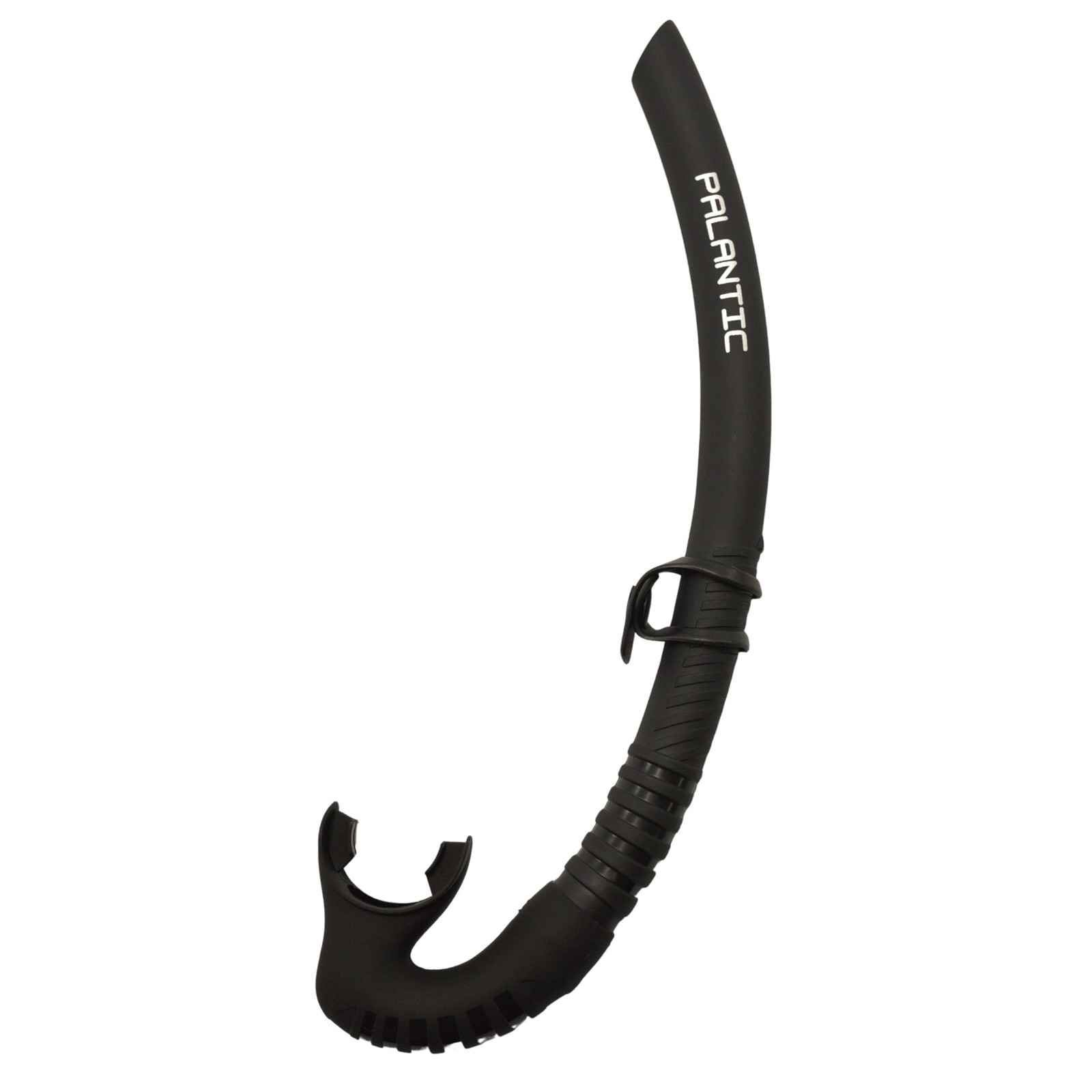 Palantic Low Volume Flexible Snorkel, Black – Silicone Snorkel for Spearfi