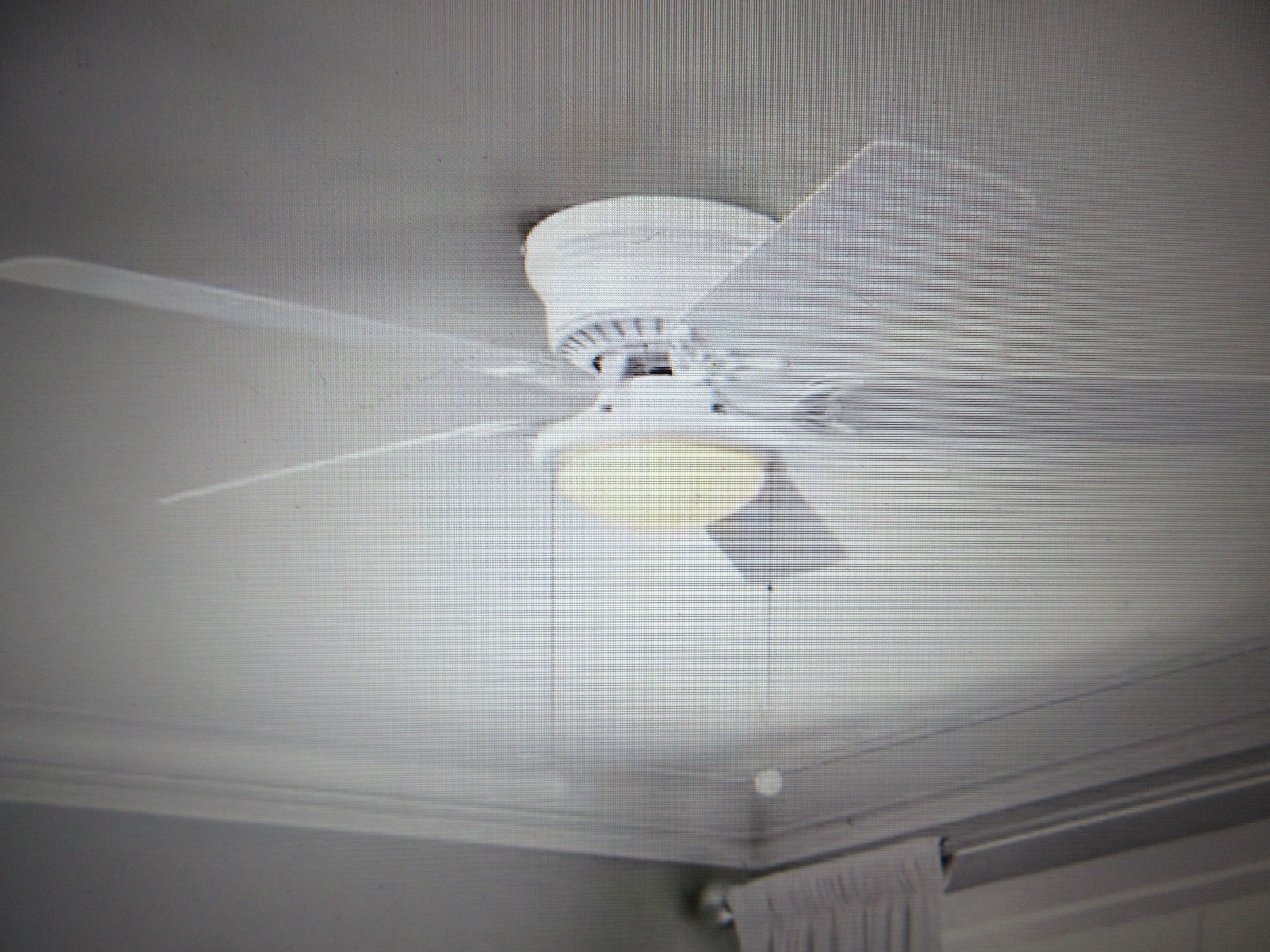 Hampton Bay Hugger 52 in. LED Indoor White Ceiling Fan with Light Kit