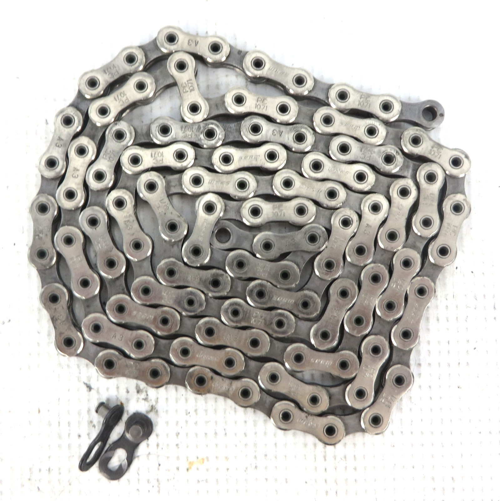 SRAM PC-1071 10 SPEED CHAIN .15 Wear 253g 110 Links Hollow Pin Lightweight