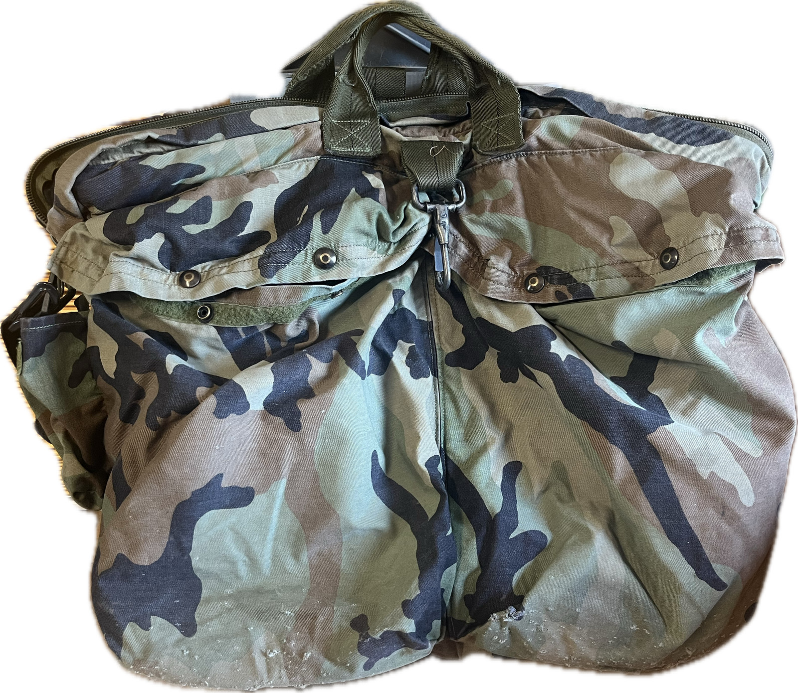 US Military HGU-56/P Flyers Helmet Bag Woodland M81 BDU Camo Sack Army USAF
