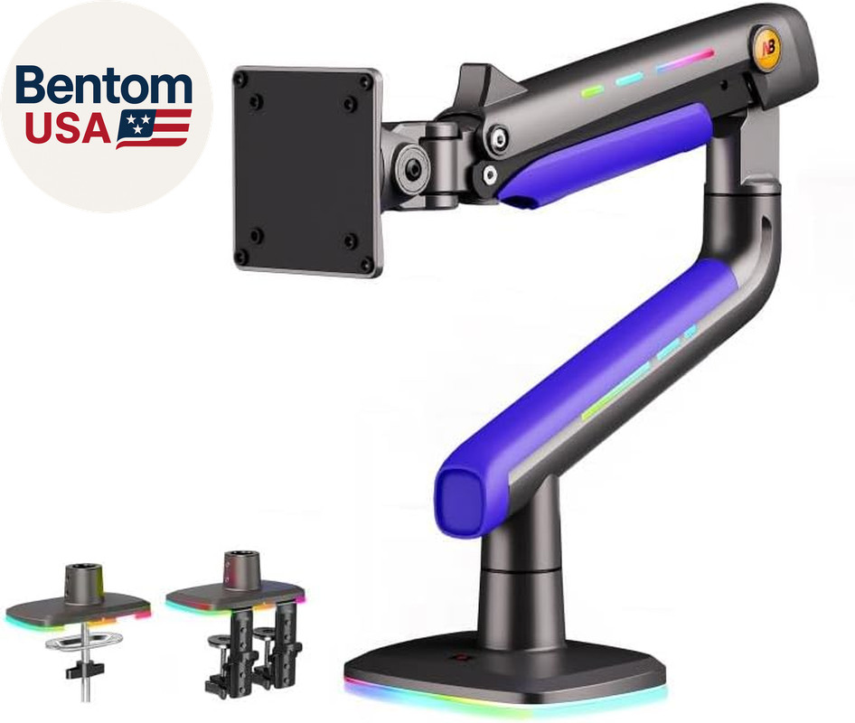 NB Gaming Monitor Arm or for 32 to 60 Inches Screen, Load up to 20 Kg, VESA 75/1