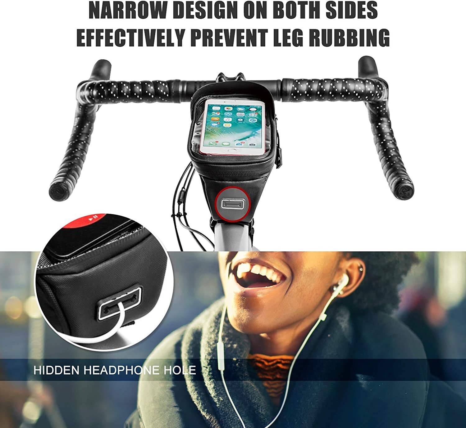 Bicycle Frame Bag- Sentitive Touch Screen-Waterproof-Reflective Bicycle ...