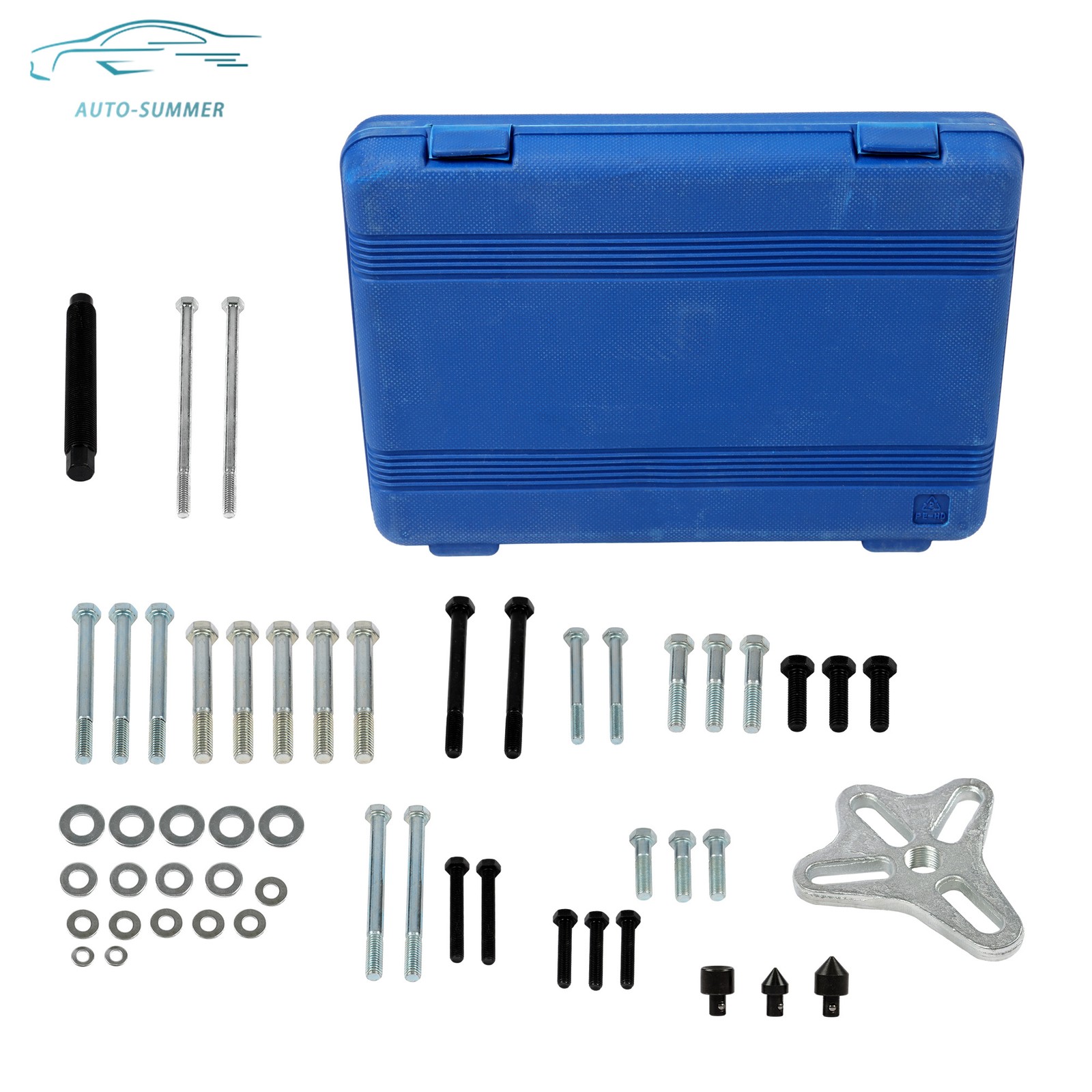 Steering Wheel Crankshaft Pulley Removal Set 46pcs Harmonic Balancer Puller