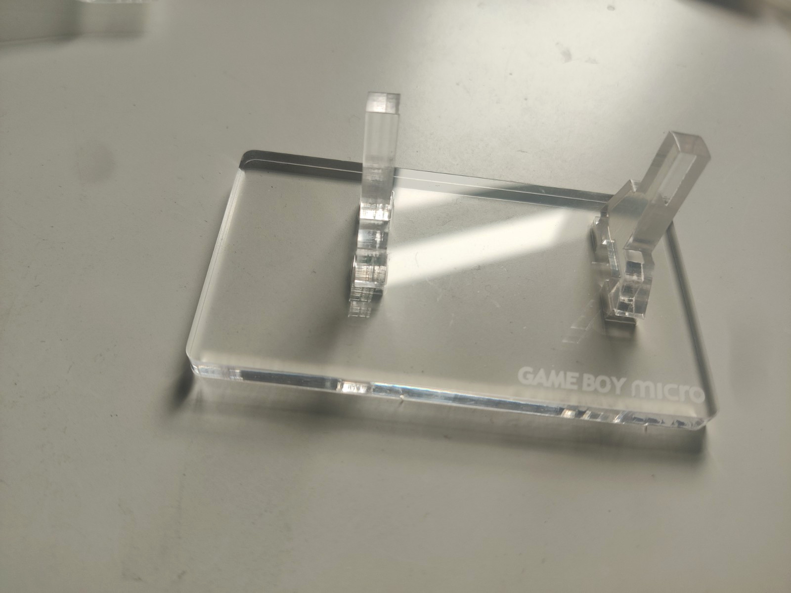 Gameboy Boy Micro Display Stand Clear Acrylic Custom Nintendo GB Holder