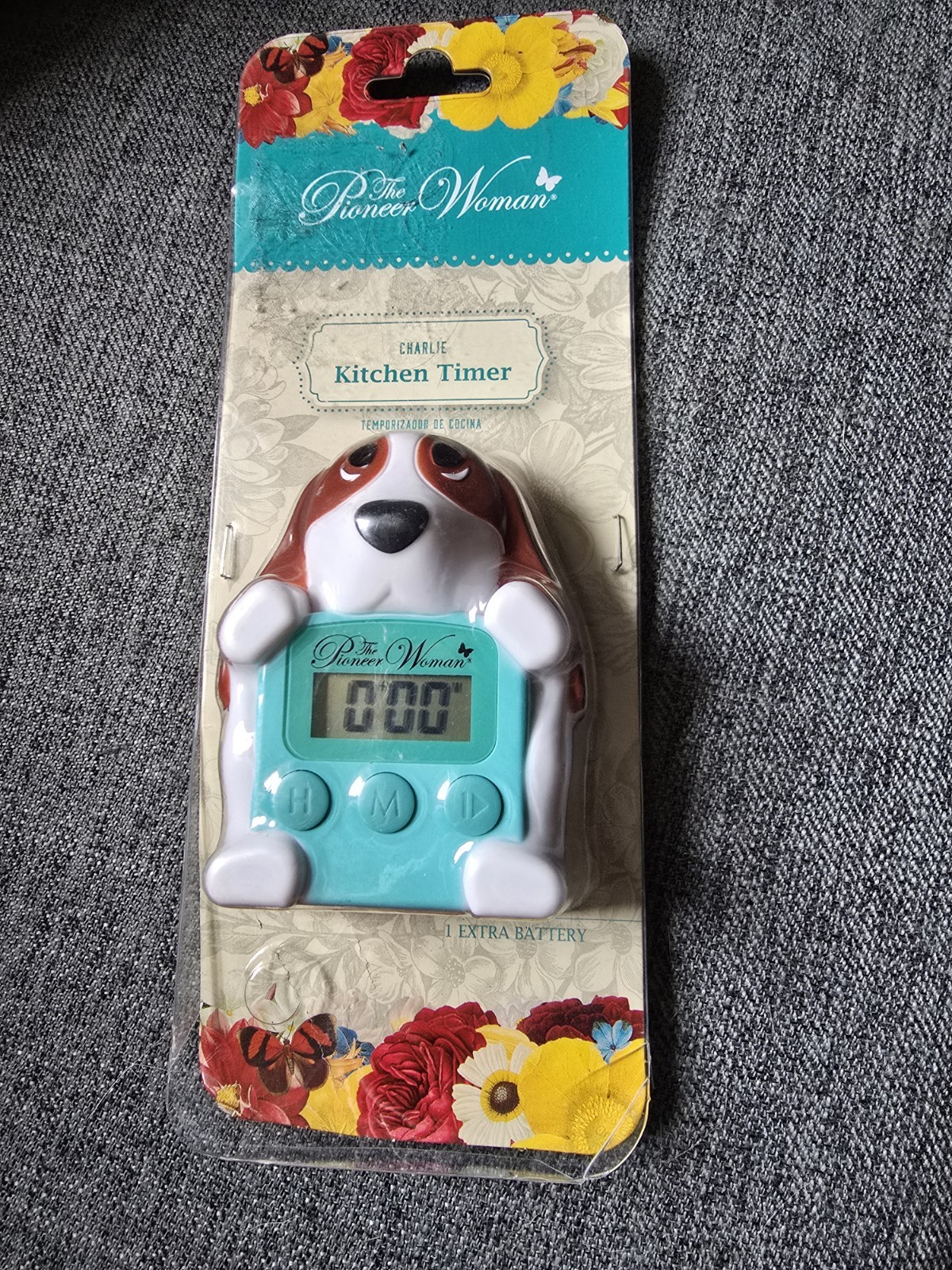 The Pioneer Woman  Timer Charlie Basset Hound Dog Digital Kitchen Magnet Cooking