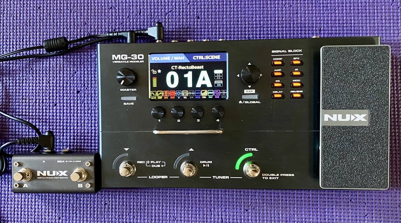 Open box NUX MG-30 Amp Modeler and Guitar Effects Processor FREE SHIP
