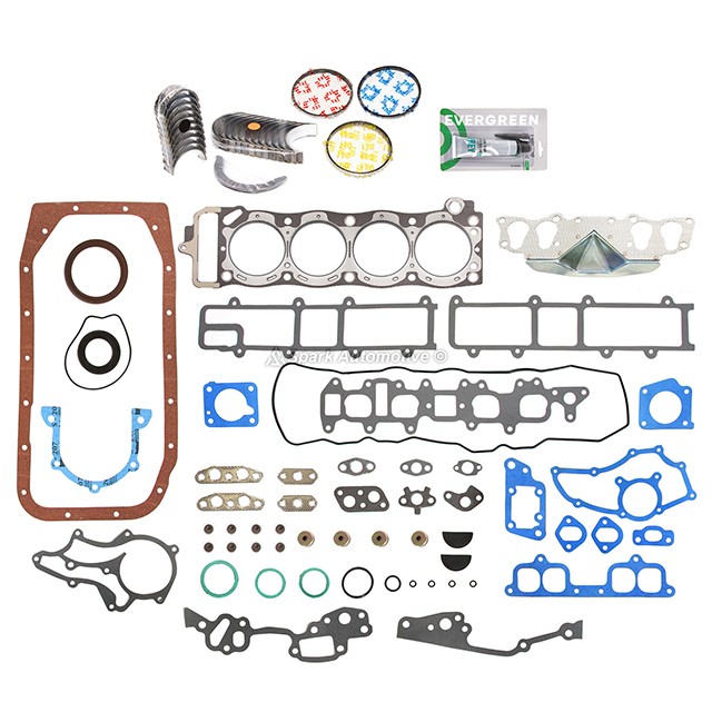 Full Gasket Set Bearings Rings Fit 85-95 Toyota 4Runner Pickup Celica 22R 22RE