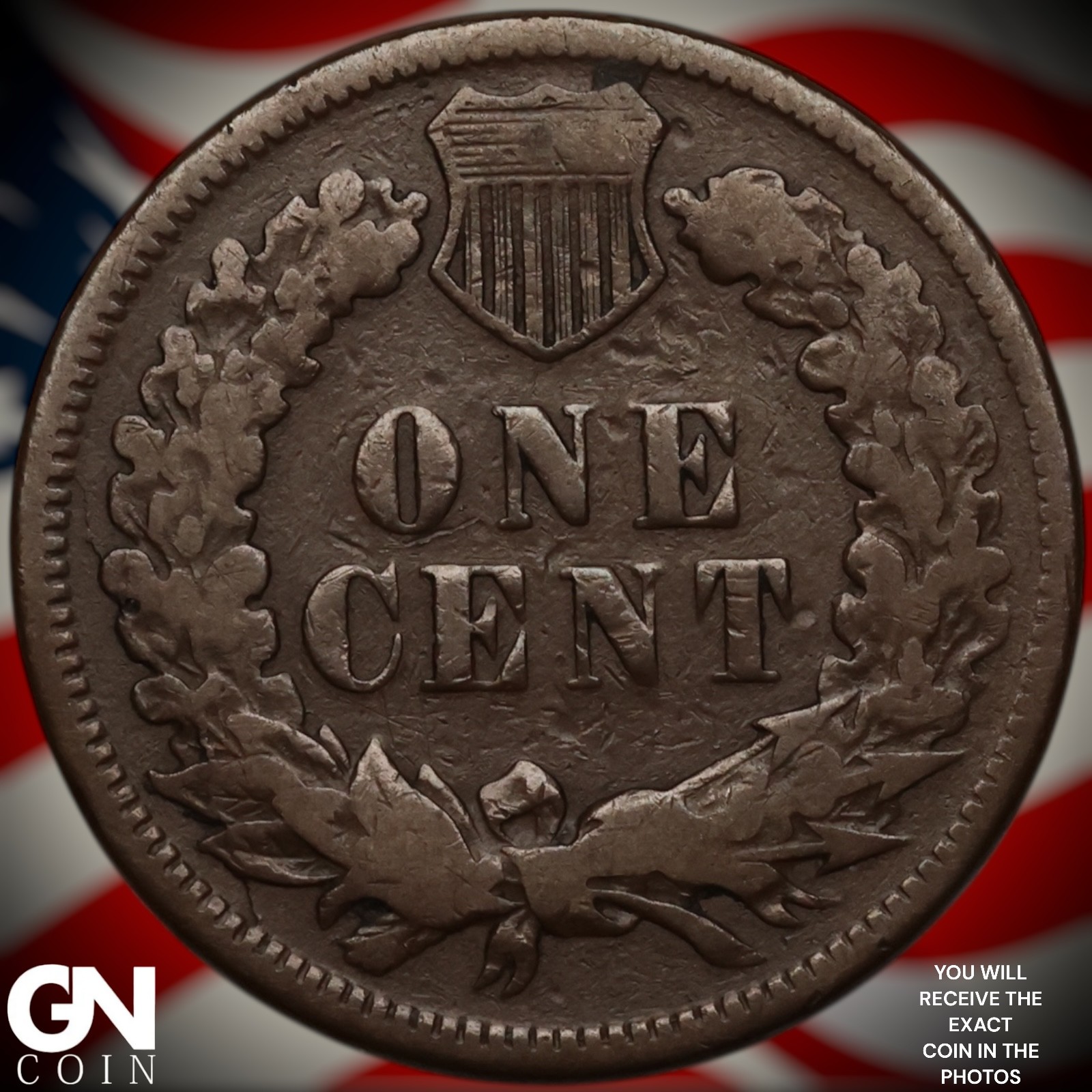 1874 Indian Head Cent Penny Z9695