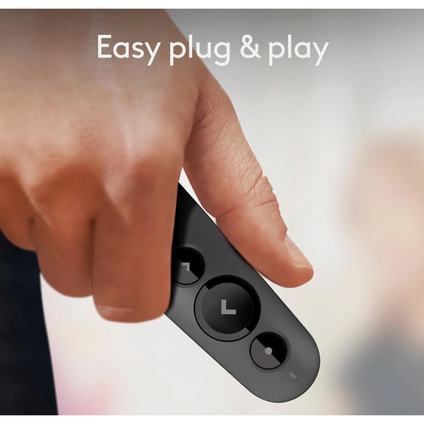 Wireless Presentation Remote with Red Laser Pointer