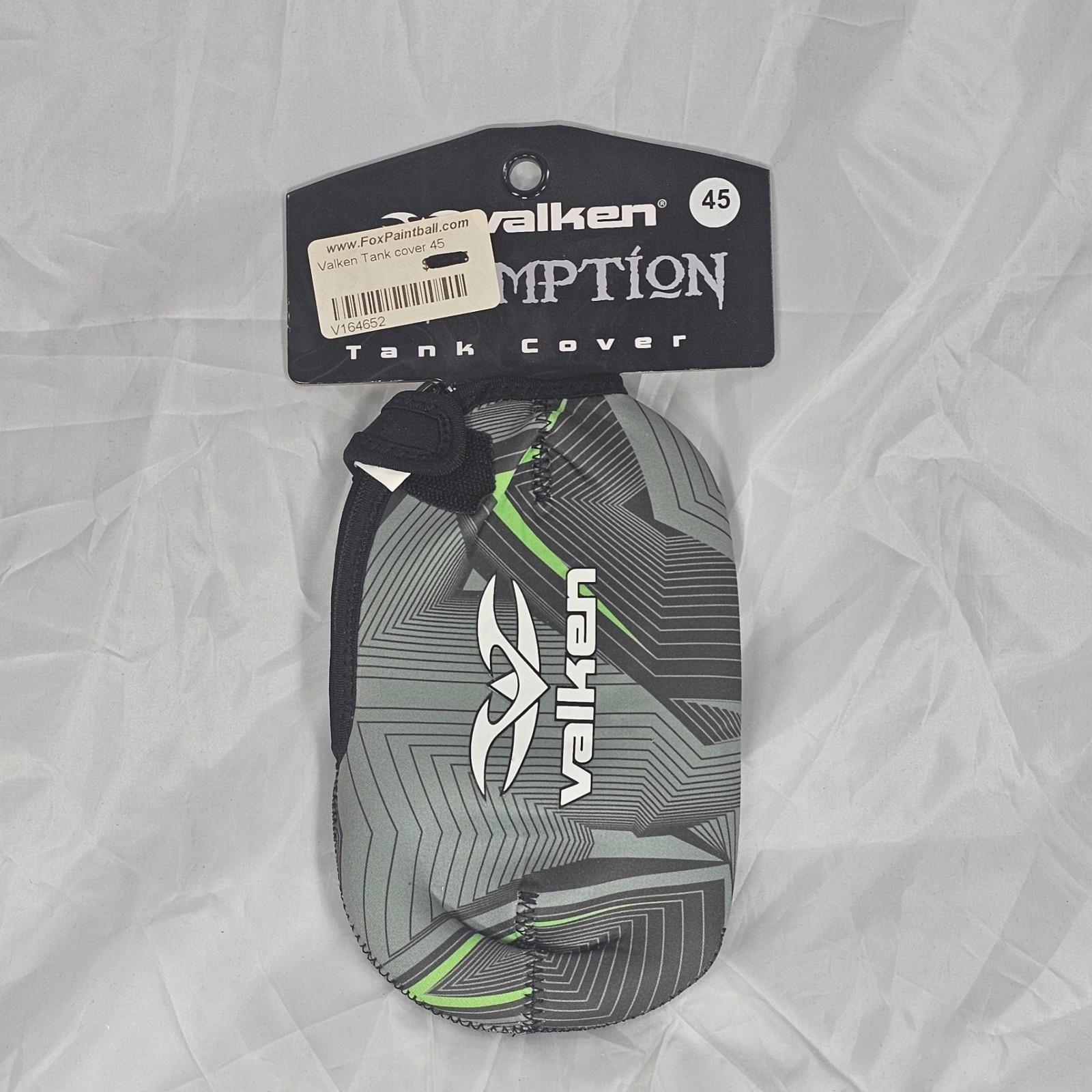 Valken Redemption 45CI HPA Paintball Tank Cylinder cover - Green - Grey NOS