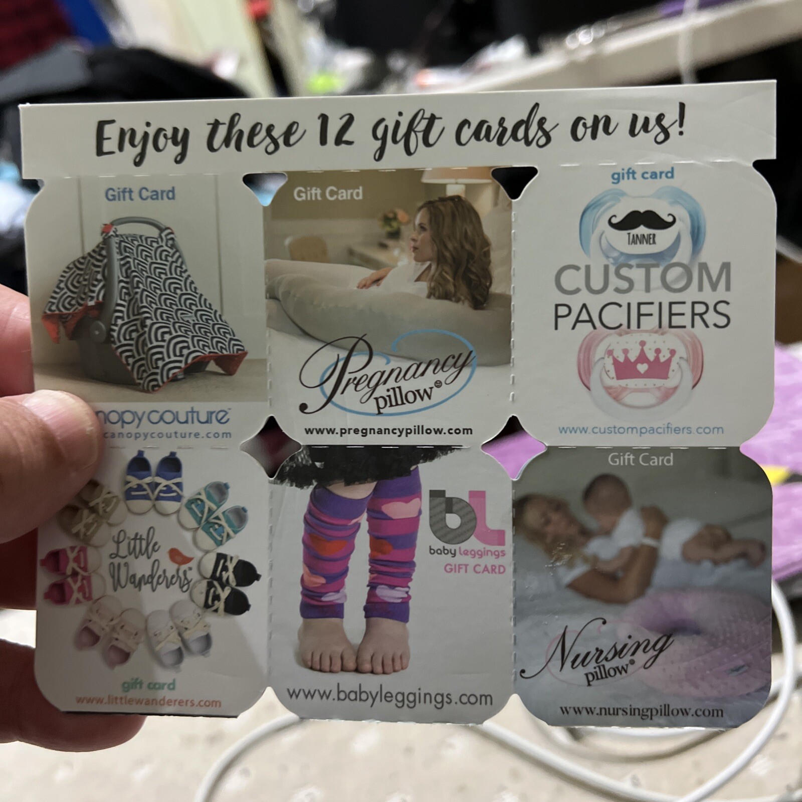 Baby Newborn Infant Gift Card Variety Lot $535 Value New Mom Pregnancy Nursing