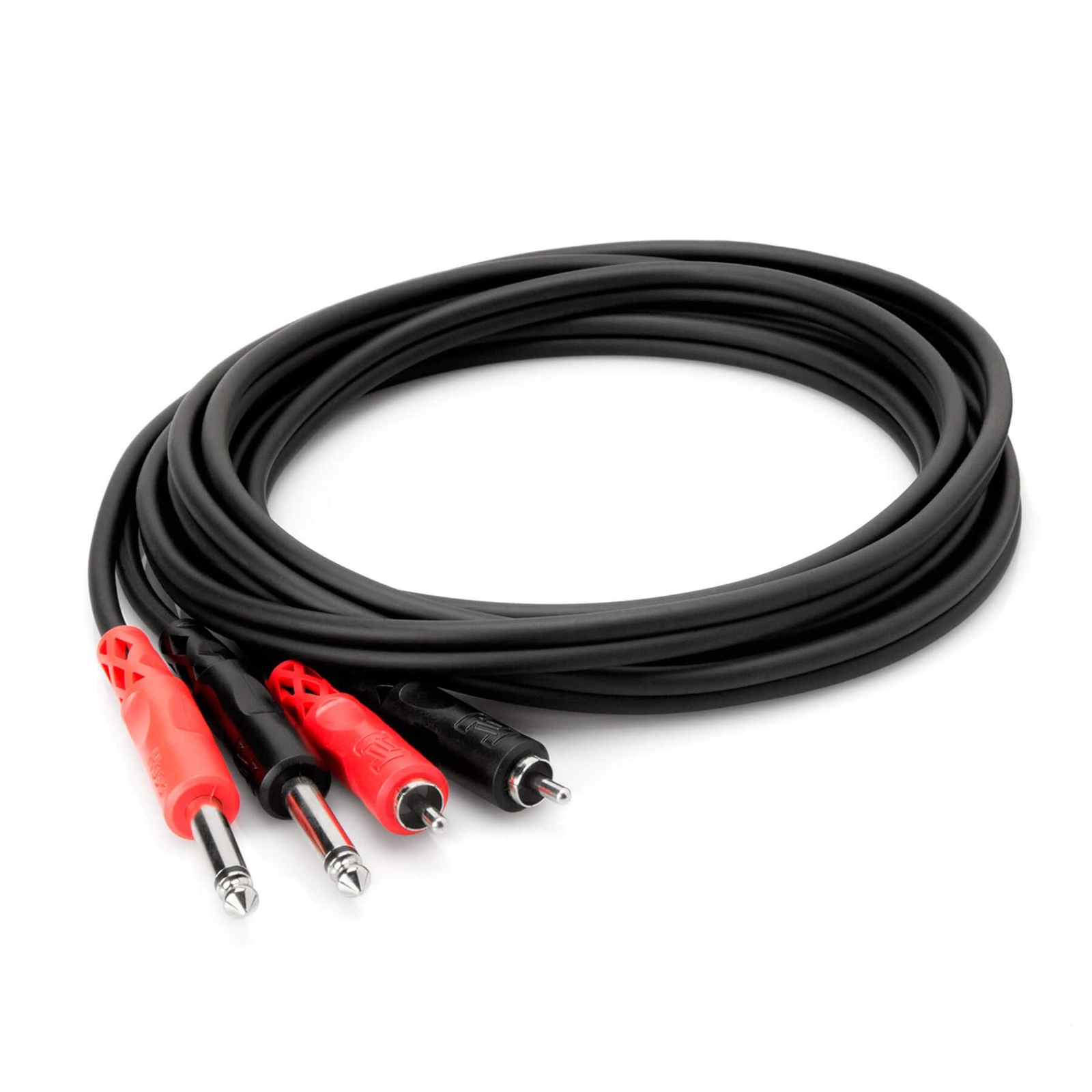 Hosa CPR-202 6-foot Dual RCA to 1/4" TS Stereo Cable 6ft 6-feet Cord CPR202
