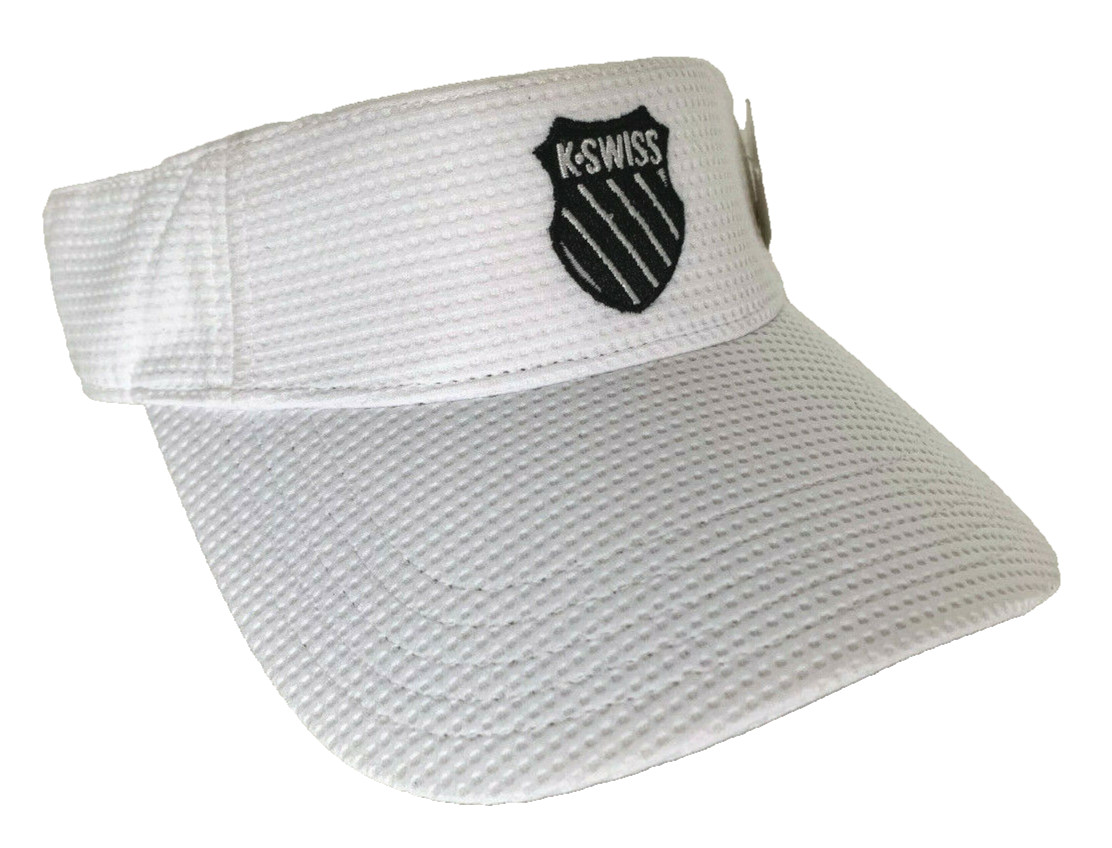 NEW! K-SWISS Adult Tennis/ Golf/Pickleball Visor-White/Black