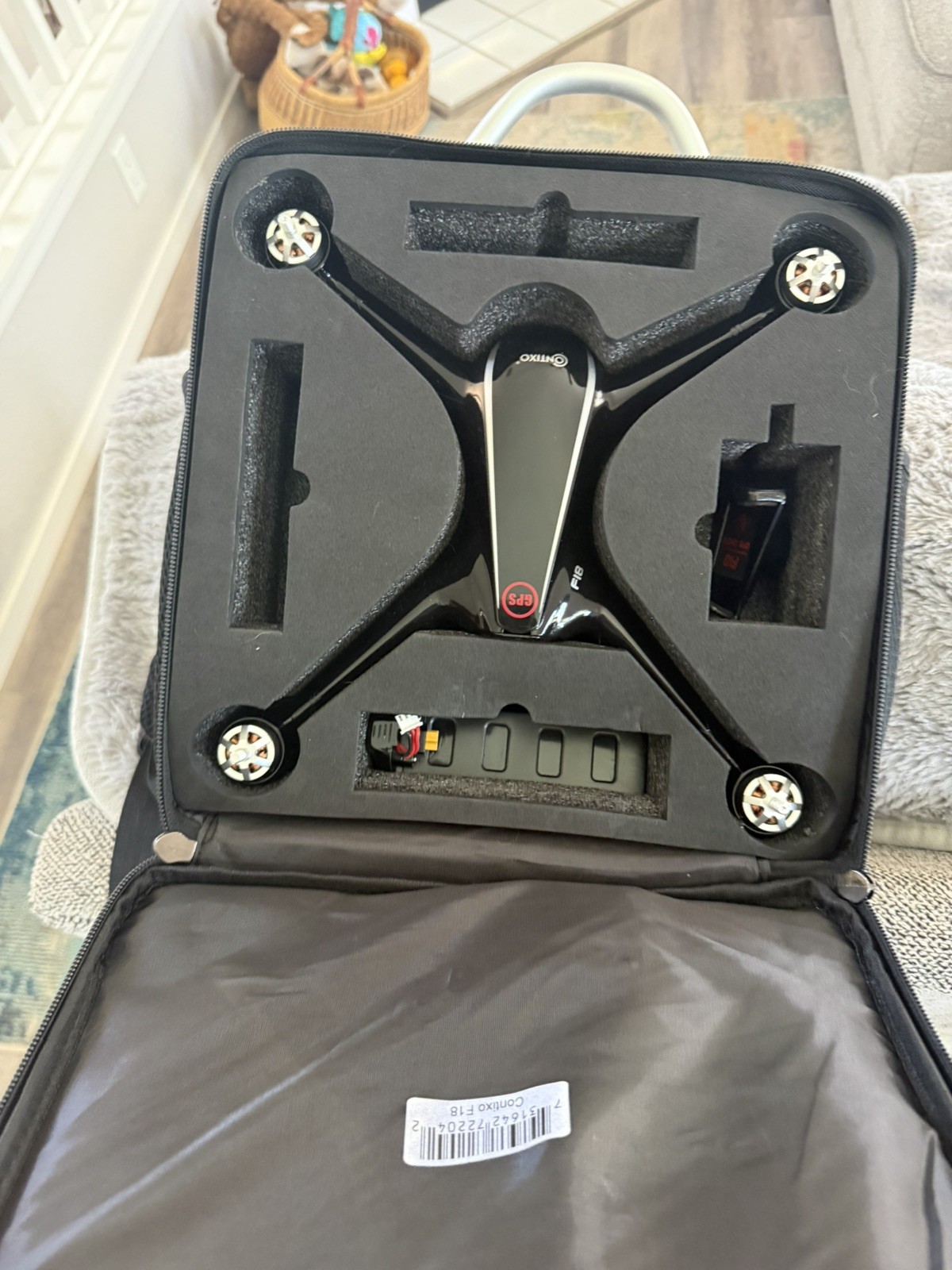 Contixo F18 GPS Drone 15-18 min 1500ft Wi-Fi camera Remote Carrying Case