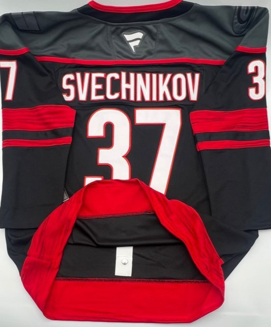 Carolina Hurricanes #37 Andrei Svechnikov Men's Hockey Stitched Jersey M - 50