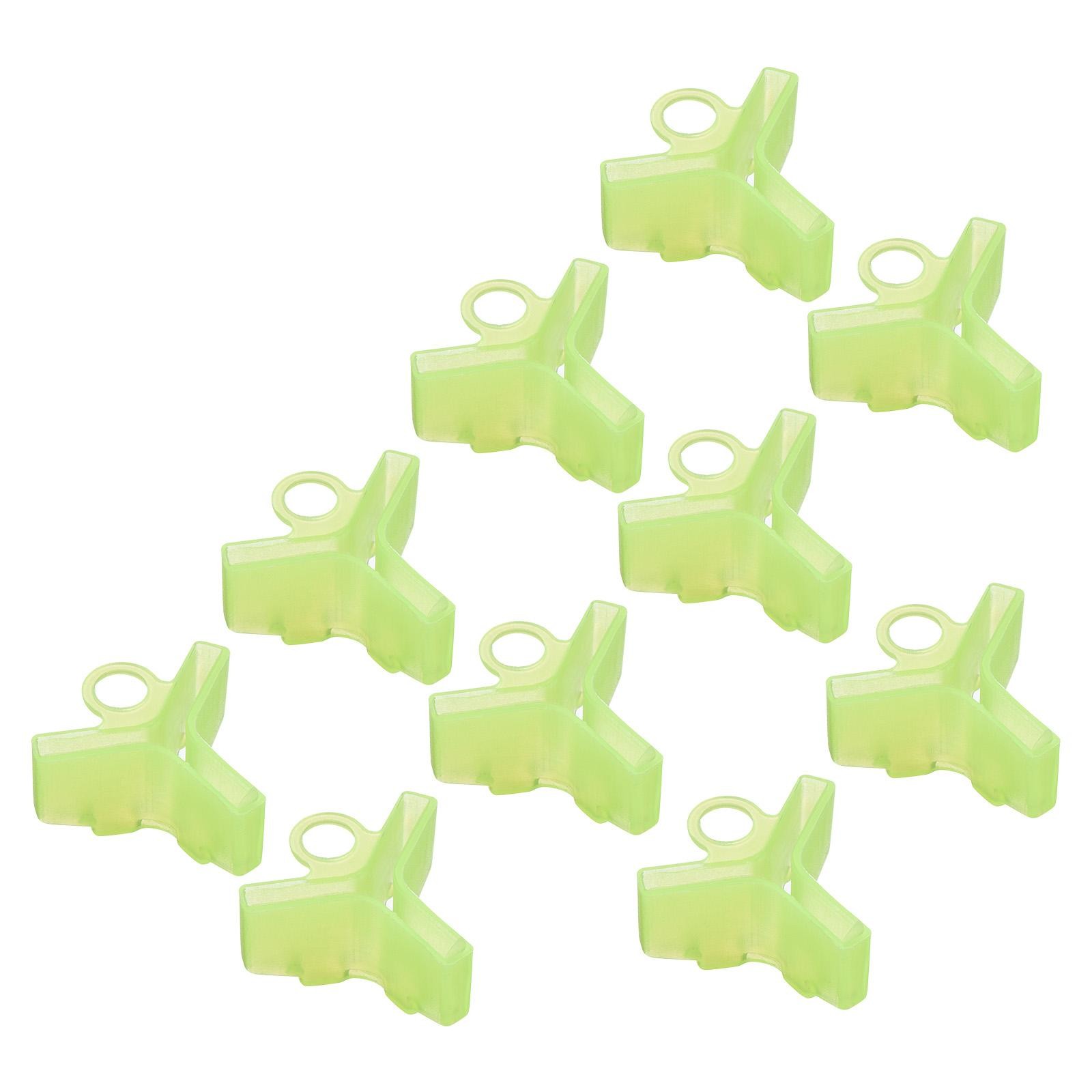 50Pcs Fishing Hook Bonnets Plastic Treble Hook Covers Fit for 1，2，3 Yellow