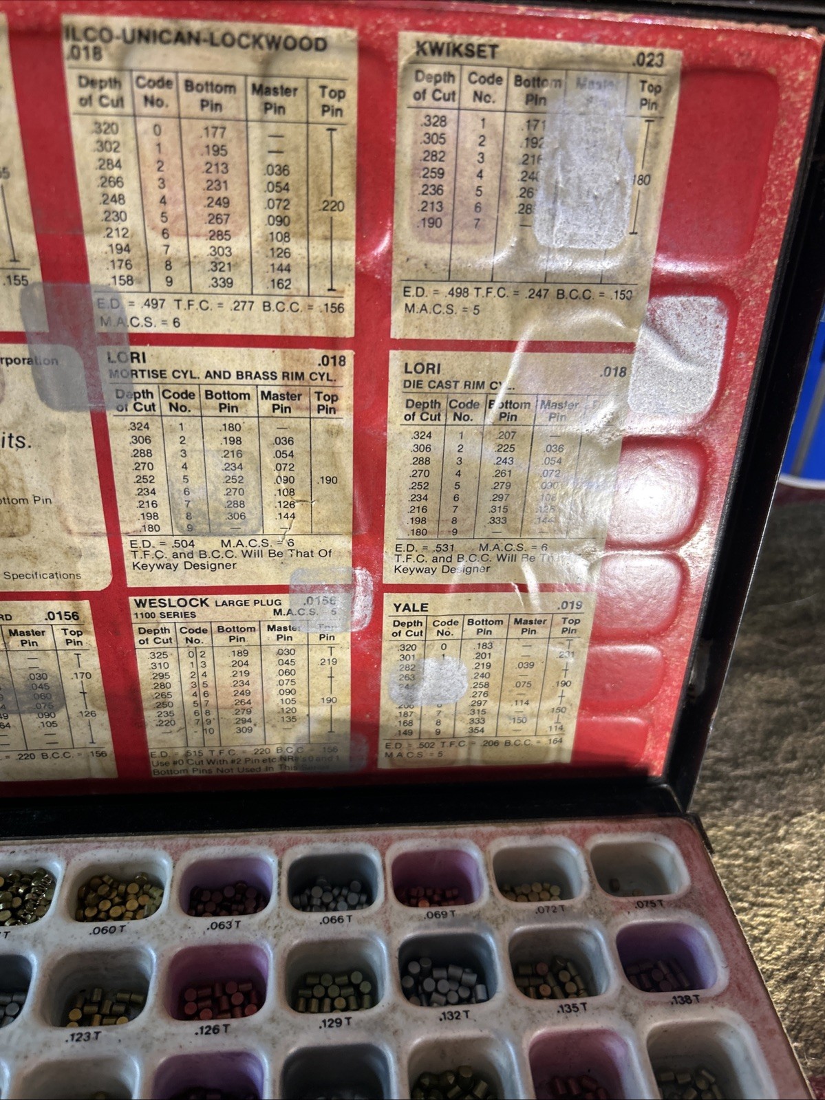 Vintage U.S. Lock Professional Pin Kit