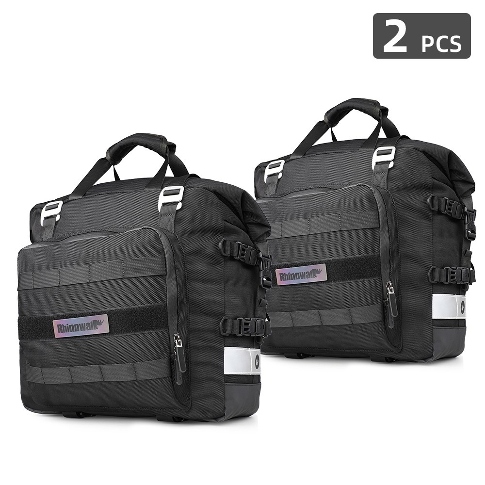 Rhinowalk Waterproof Motorcycle Side Bags Quick Release Travel Luggage Storage