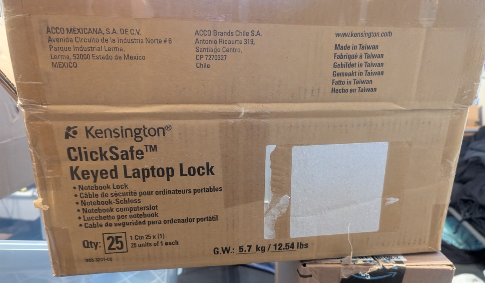 LOT OF 25 Kensington Clicksafe Keyed Laptop Locks Master Keyed MK64639M