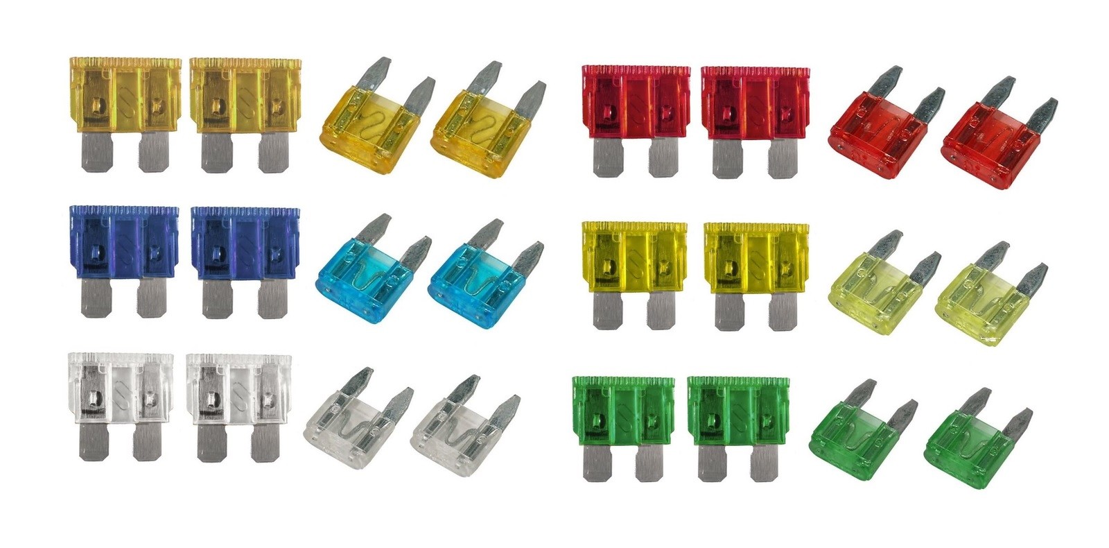 For Ford Fiesta V 01- CAR BLADE FUSE REPLACEMENT KIT 5 10 15 20 25 30 AMP