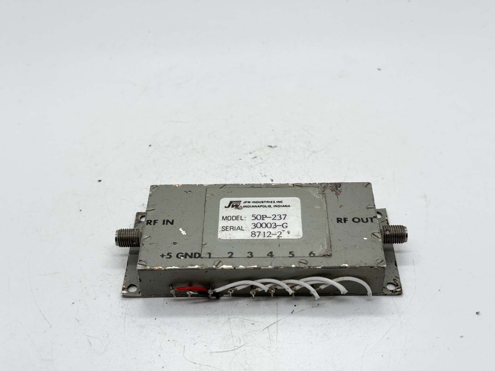 High-Isolation RF Programmable Attenuator | JFW 50P-237 | +5V Control