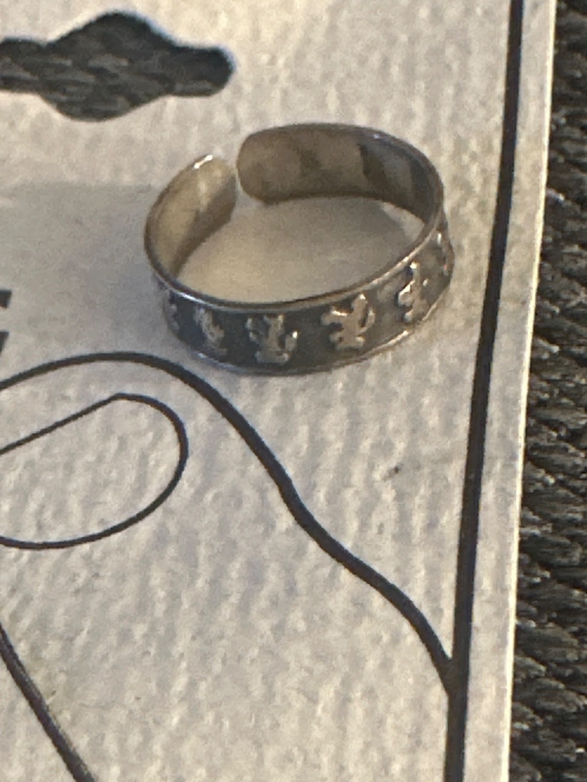 Adjustable TOE RING Sterling Silver New!!