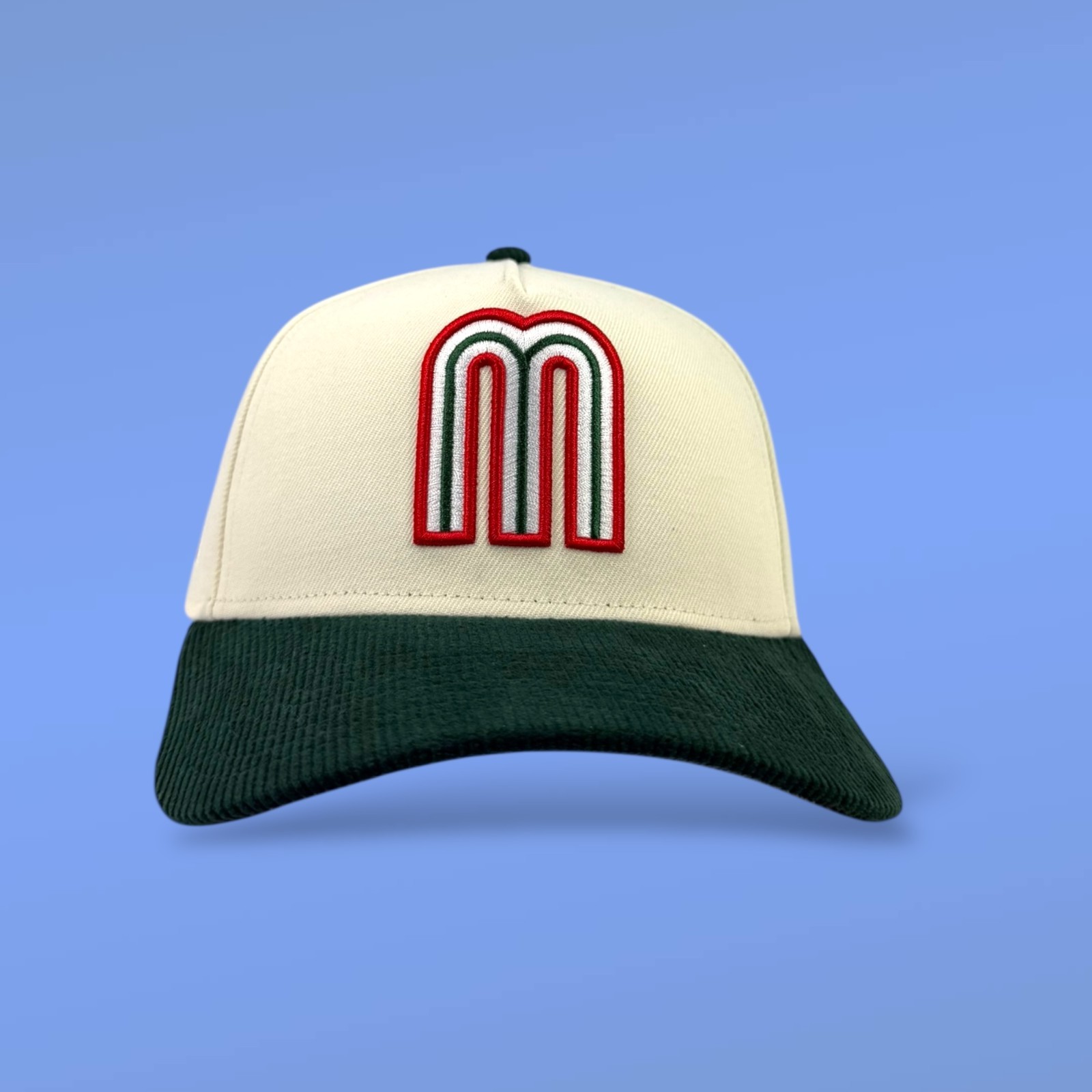 New Era 9Forty AF Snapback WBC Mexico 2T Chrome/Dk Green Corduroy Visor OSFM NWT