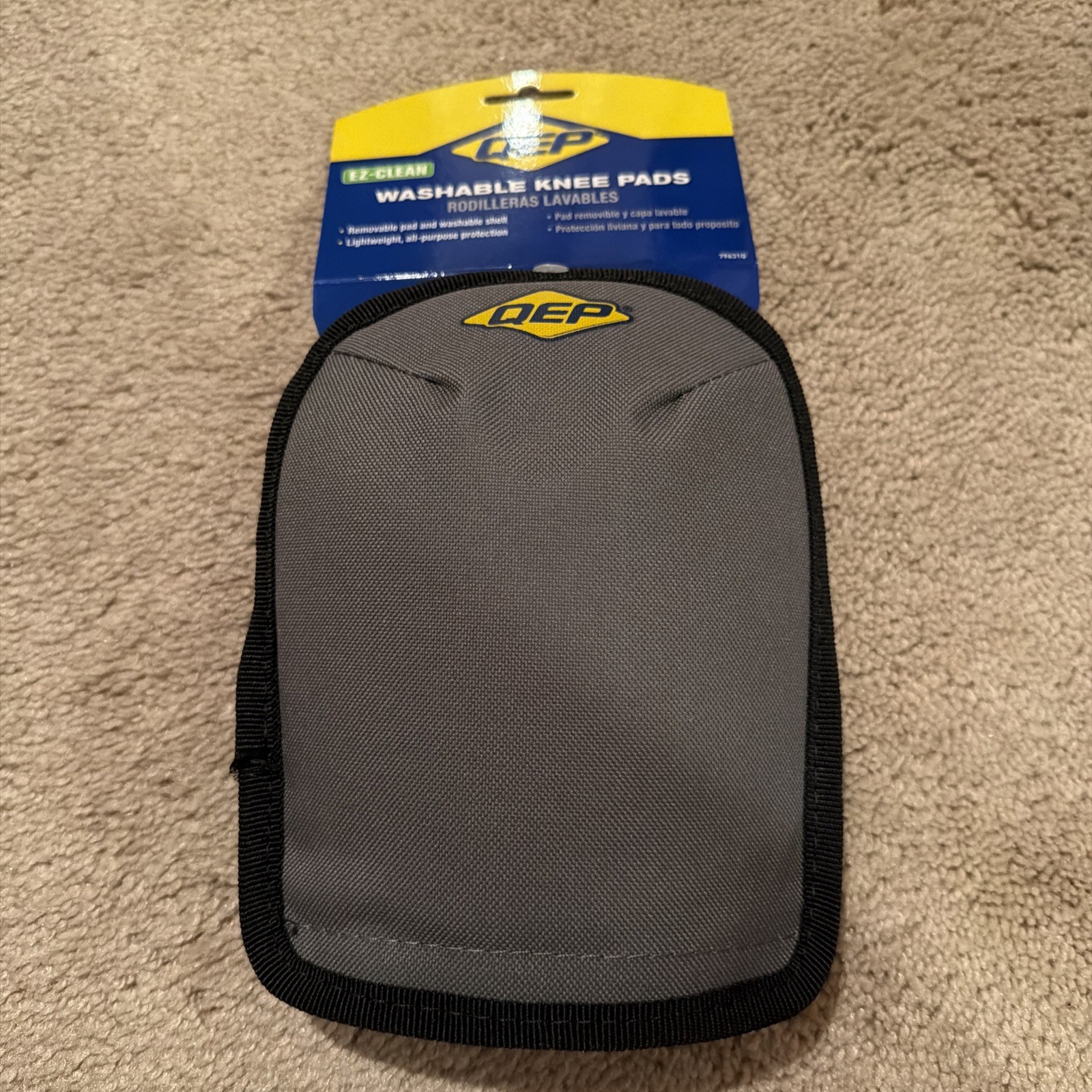 NEW QEP Knee Pads Removable Pad & Washable Shell Lightweight All-Purpose 79631Q